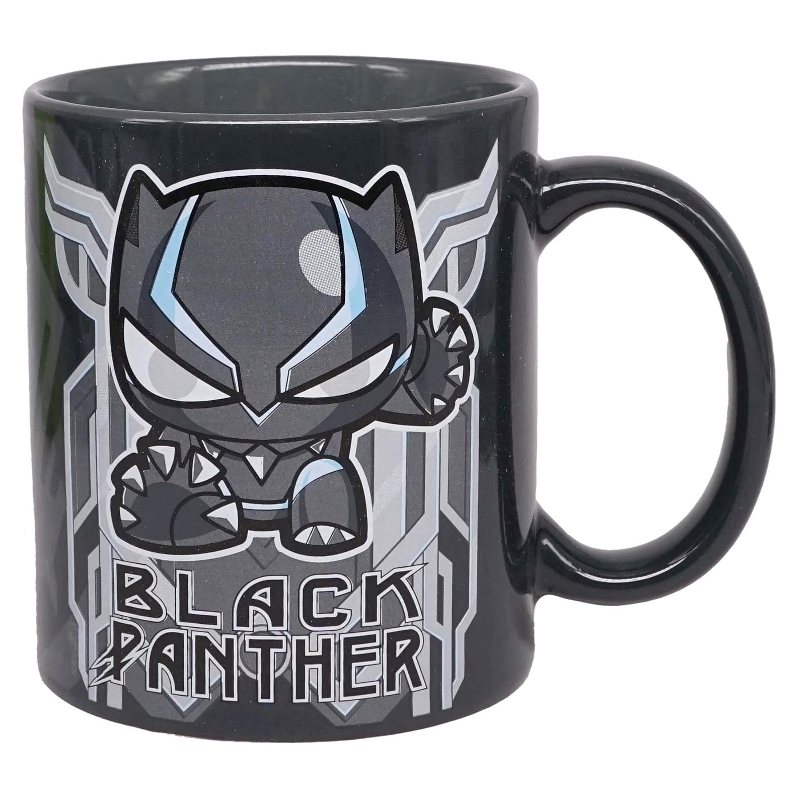 Taza de Café Marvel Pantera Negra 11 oz Cerámica Multicolor