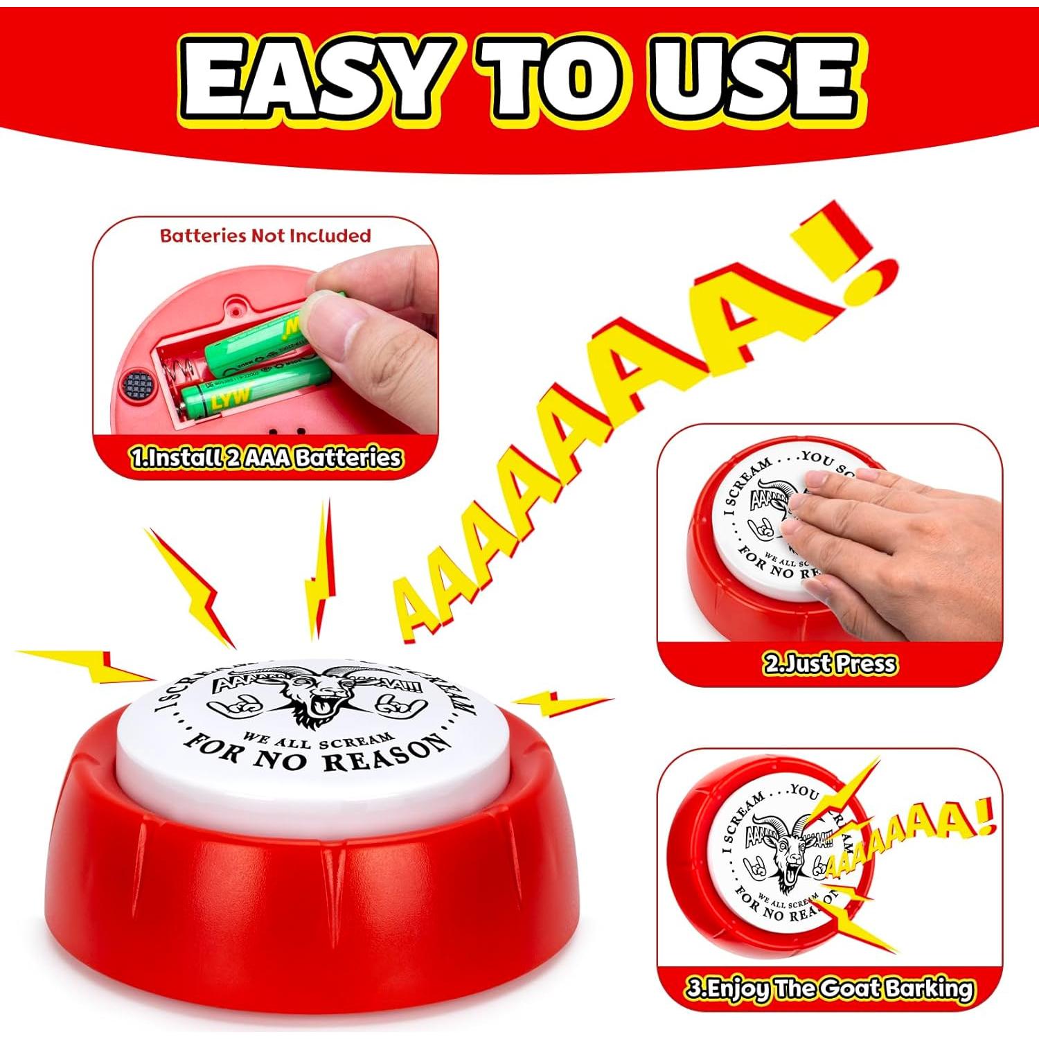 Botón Cabra Gritona APLANDUS Juguete de Escritorio Divertido