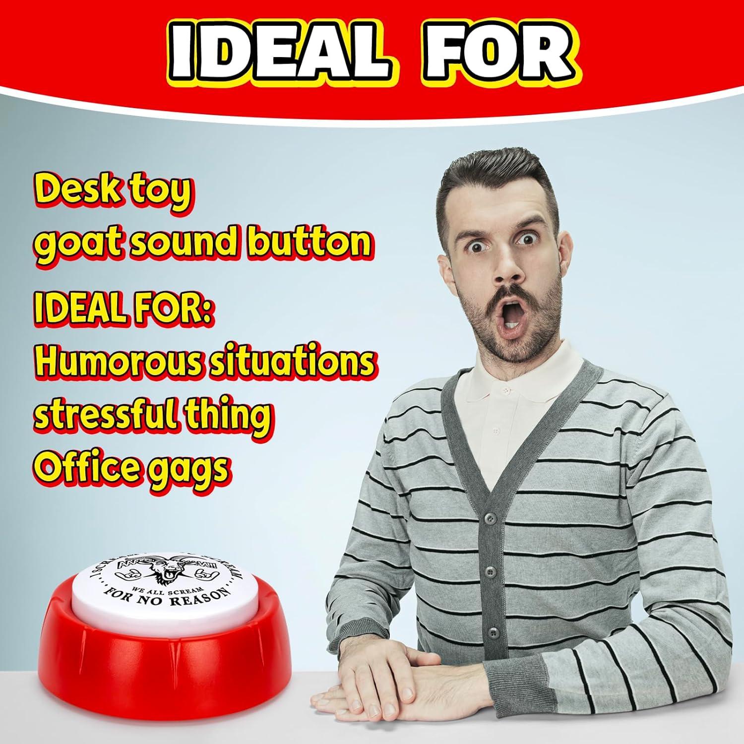 Botón Cabra Gritona APLANDUS Juguete de Escritorio Divertido