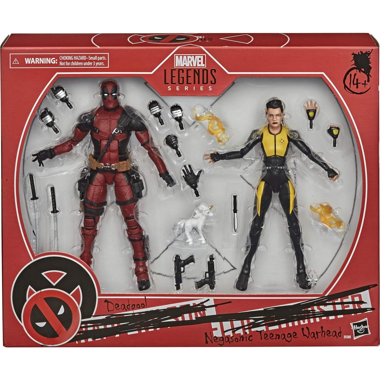 Figura de Acción Marvel Hasbro Deadpool y Negasonic 15 cm