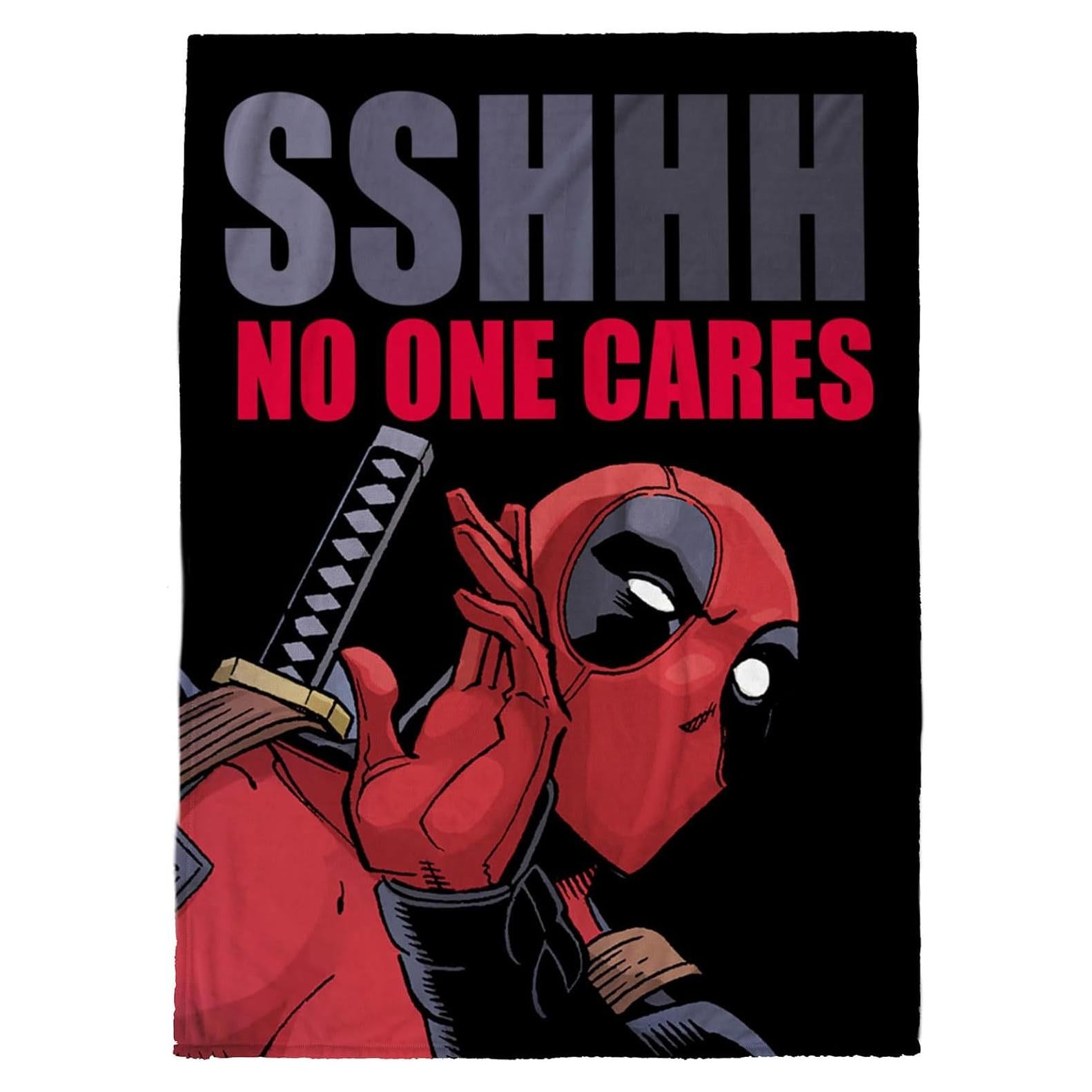 Manta de Peluche Jay Franco Deadpool 127x178 cm Suave y Cómoda