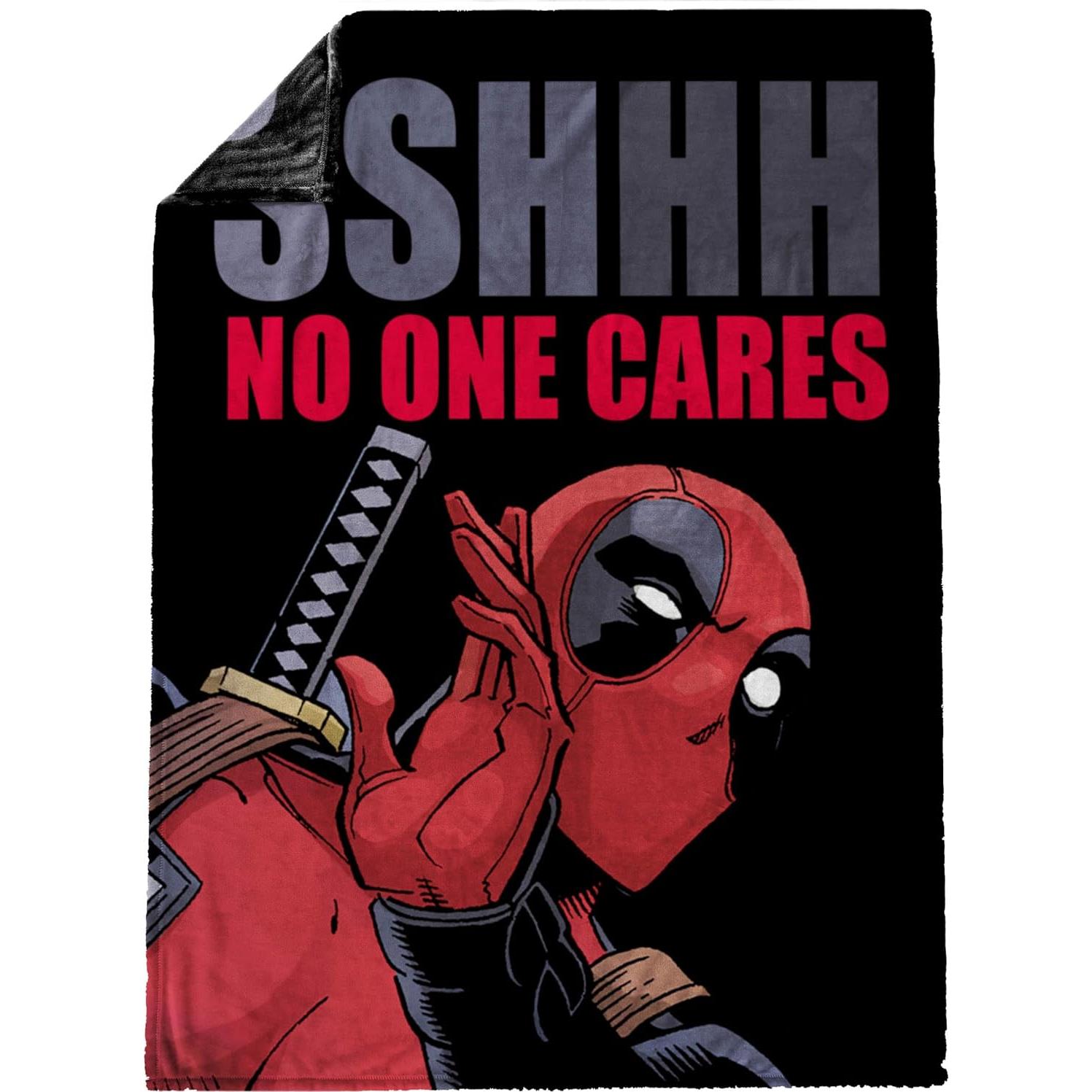 Manta de Peluche Jay Franco Deadpool 127x178 cm Suave y Cómoda