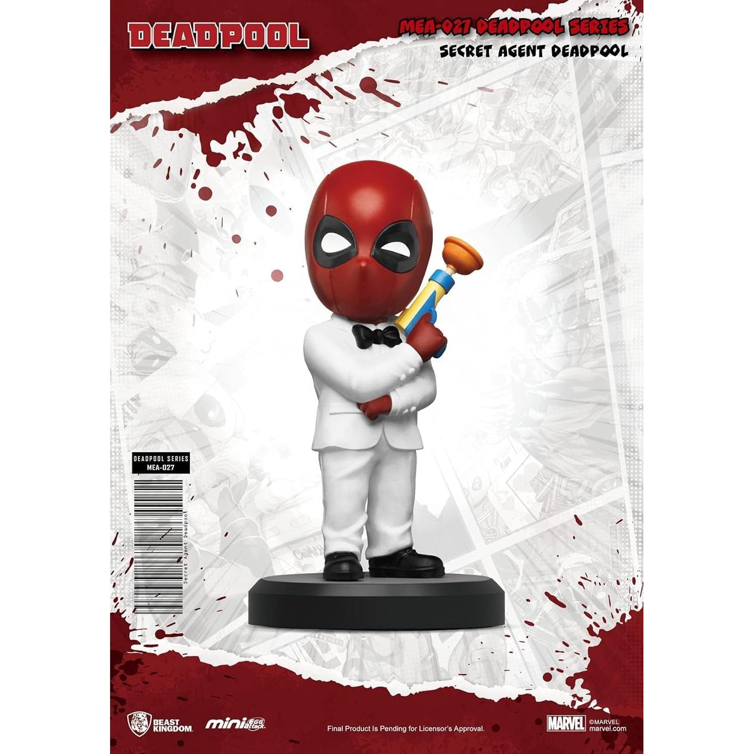 Figura Mini Egg Attack Deadpool 30 Aniversario Beast Kingdom 6 Piezas
