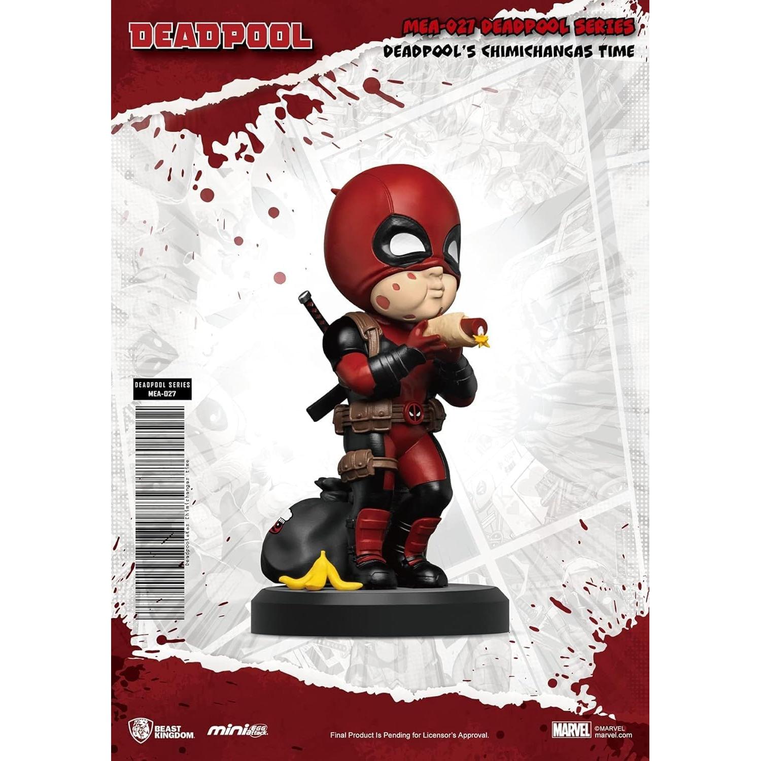 Figura Mini Egg Attack Deadpool 30 Aniversario Beast Kingdom 6 Piezas