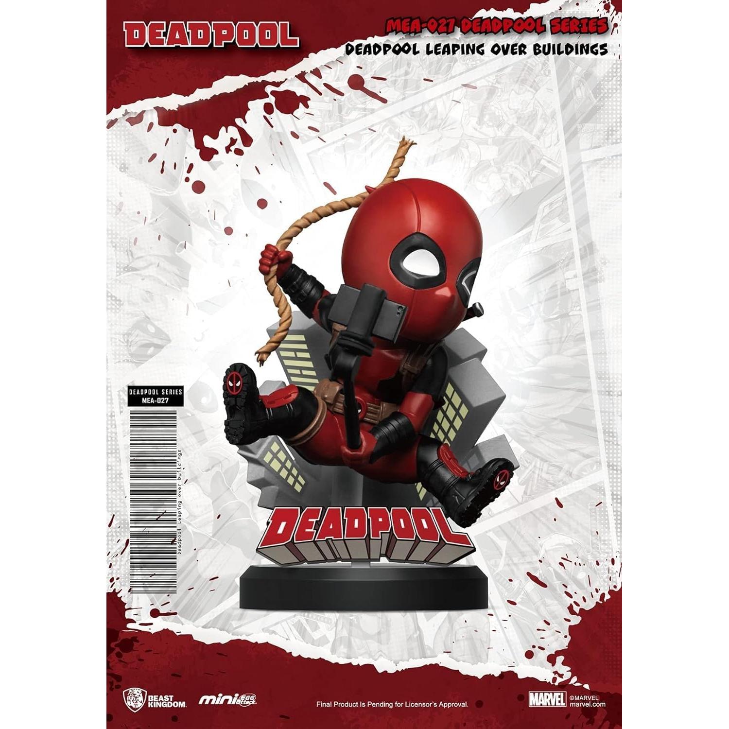 Figura Mini Egg Attack Deadpool 30 Aniversario Beast Kingdom 6 Piezas
