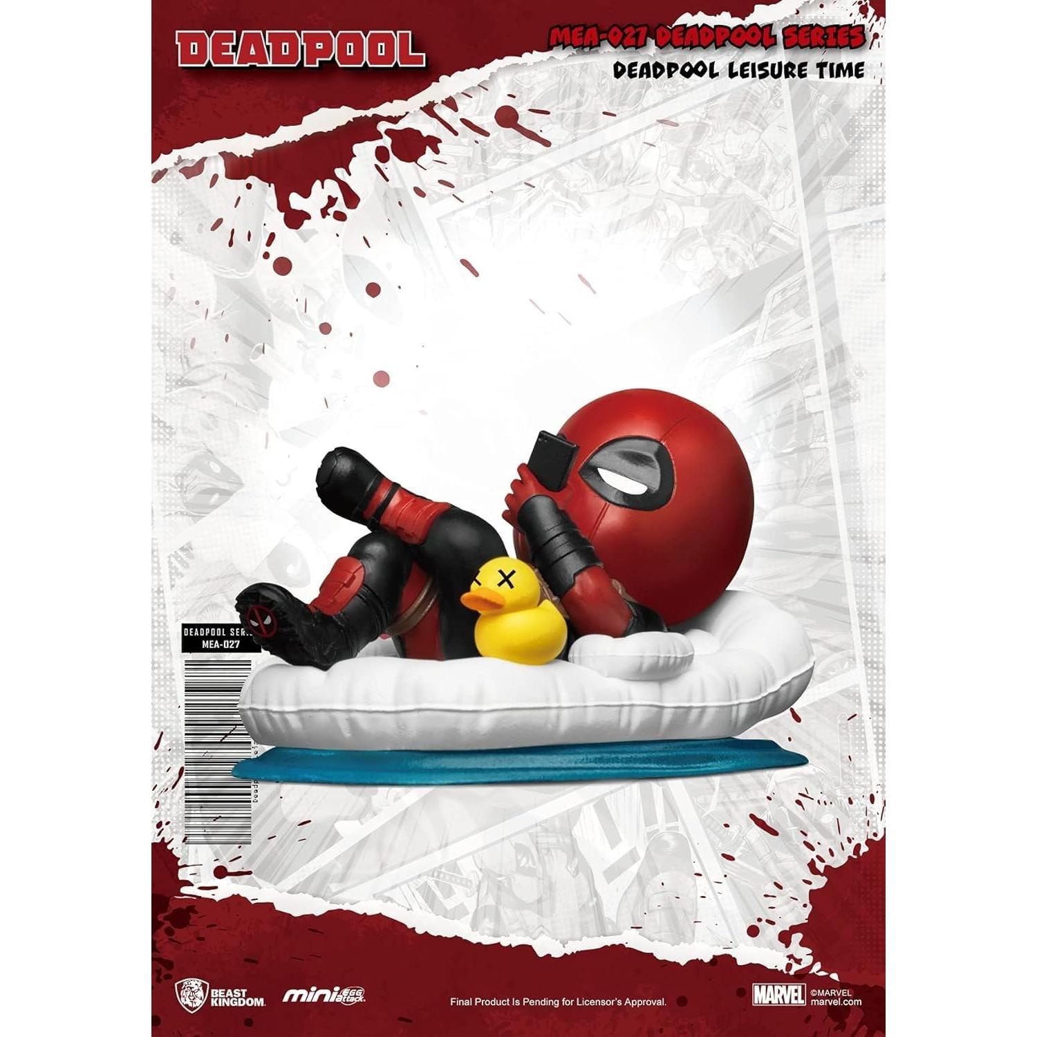 Figura Mini Egg Attack Deadpool 30 Aniversario Beast Kingdom 6 Piezas