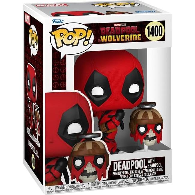 Figura Pop! Marvel Deadpool con Headpool #1400 Funko 9.7cm