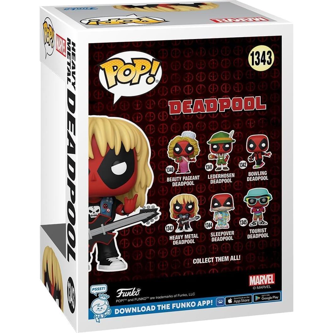 Muñeco Funko POP Heavy Metal Deadpool 9.5 cm con Protector