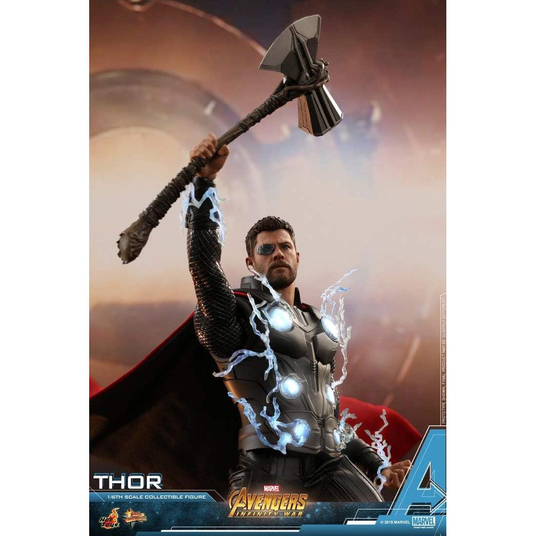 Figura de acción Hot Toys Thor 1/6 con luz LED 32cm