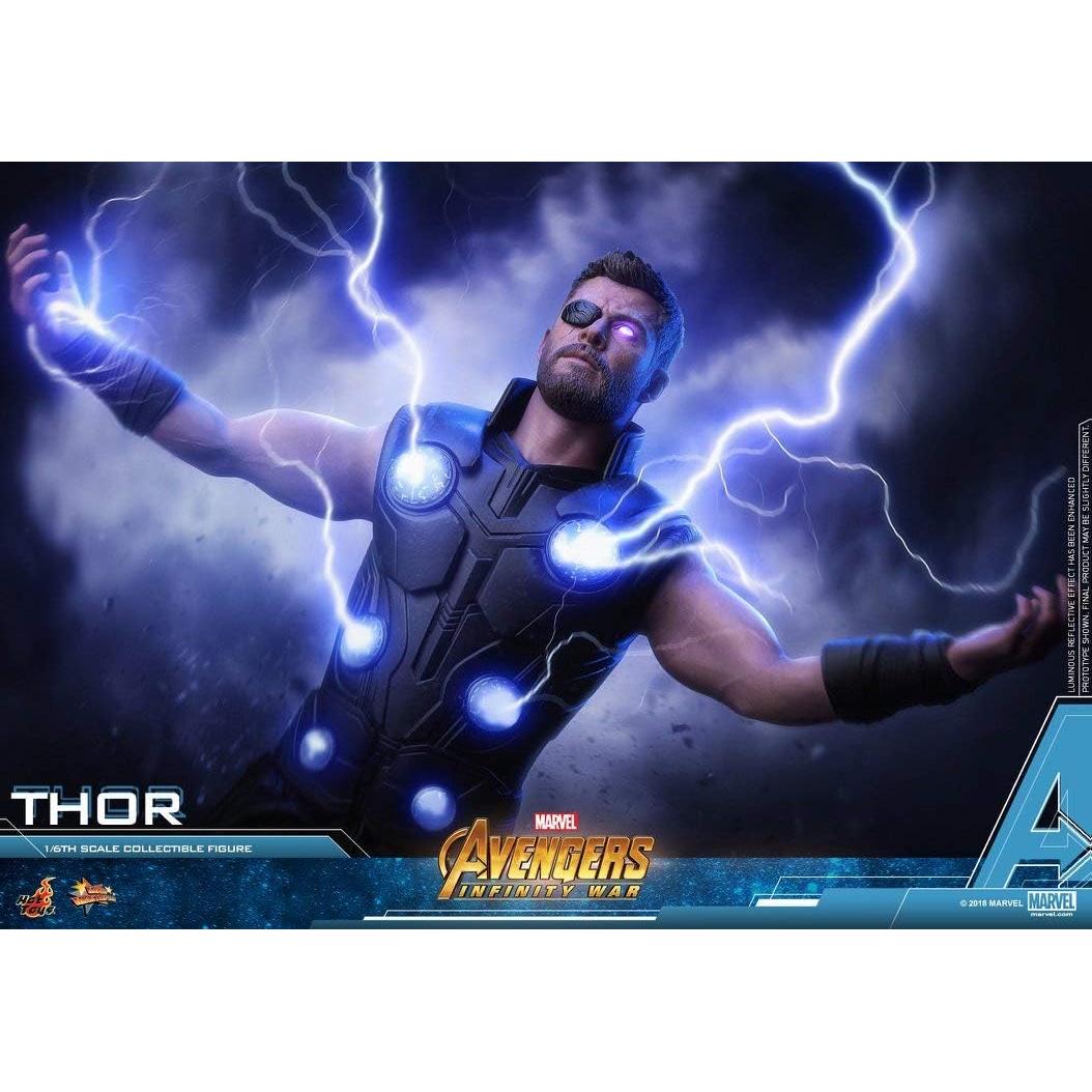 Figura de acción Hot Toys Thor 1/6 con luz LED 32cm