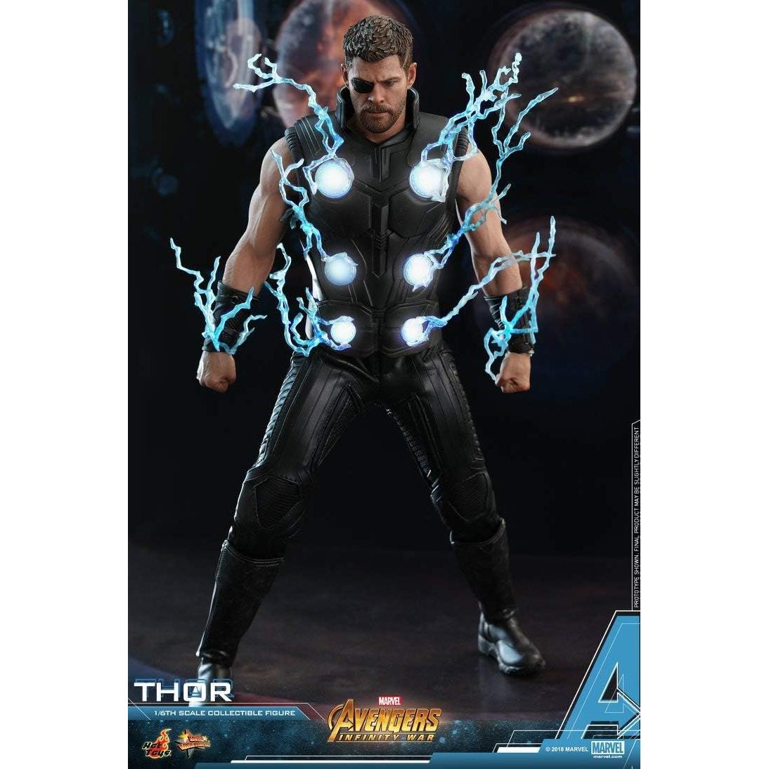 Figura de acción Hot Toys Thor 1/6 con luz LED 32cm
