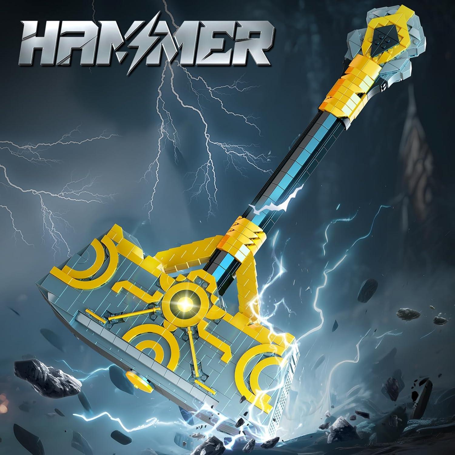 Juego de Bloques de Construcción Martillo Thor Finger Rock 1317 Piezas