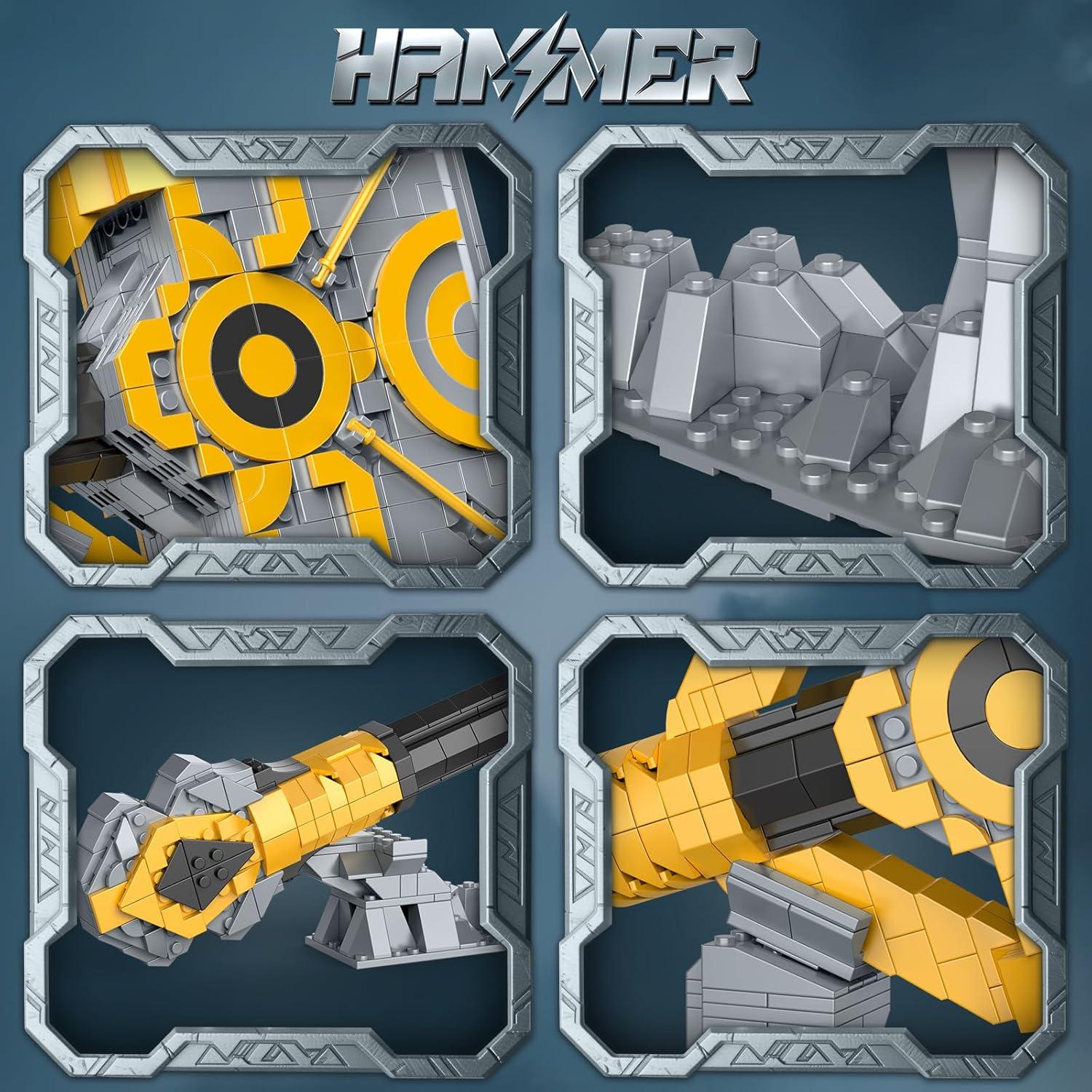 Juego de Bloques de Construcción Martillo Thor Finger Rock 1317 Piezas