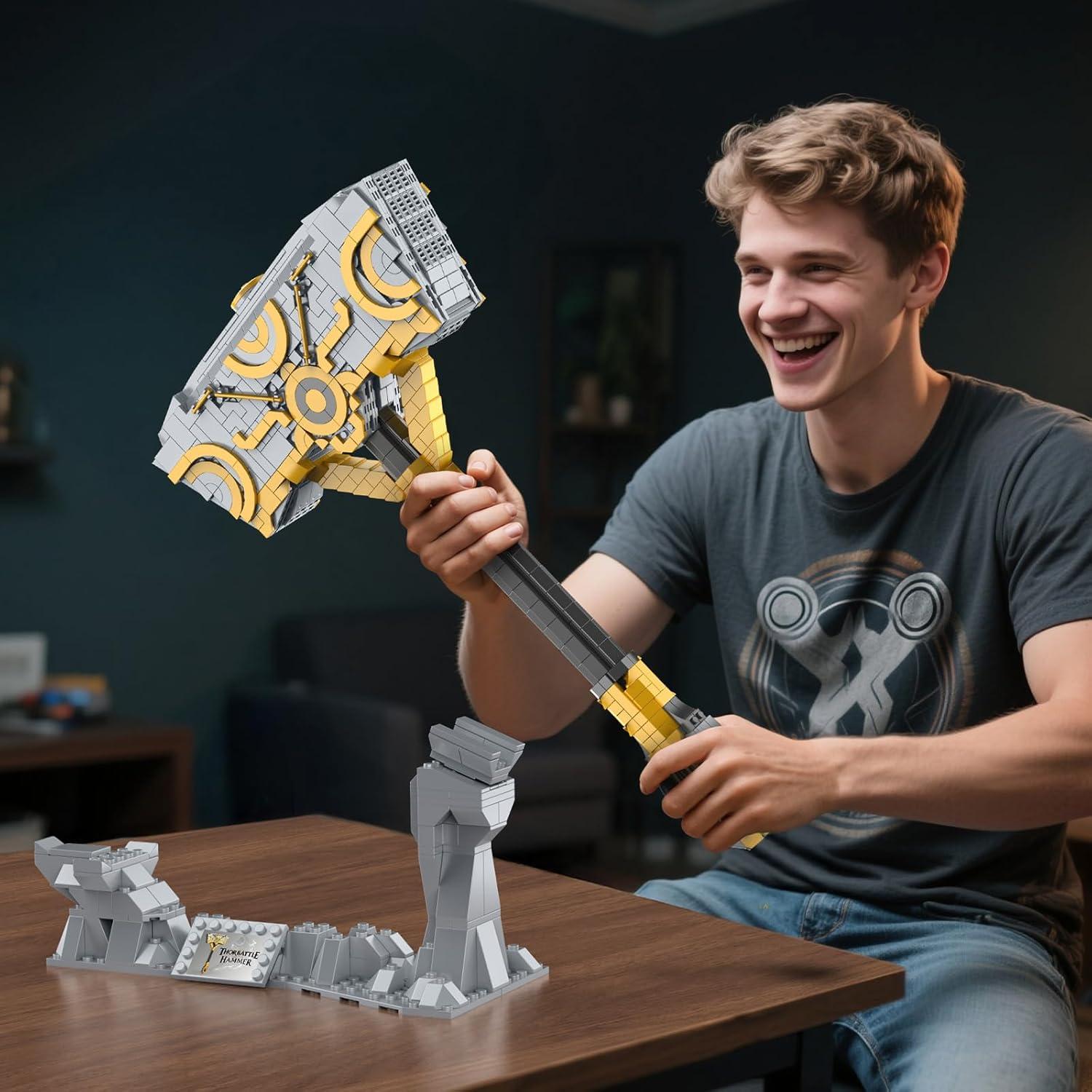 Juego de Bloques de Construcción Martillo Thor Finger Rock 1317 Piezas