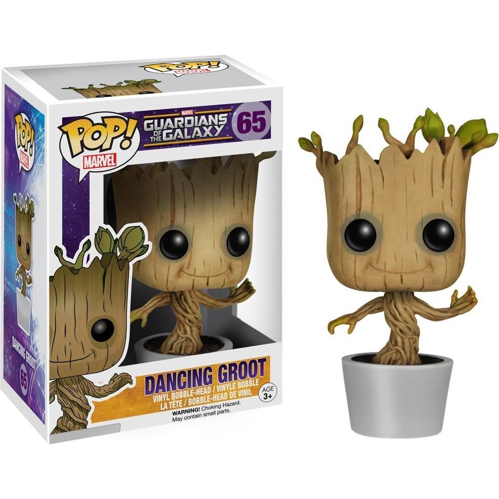 Figura Funko Pop Groot Bailarín Marvel 9.53 cm con Caja Protectora