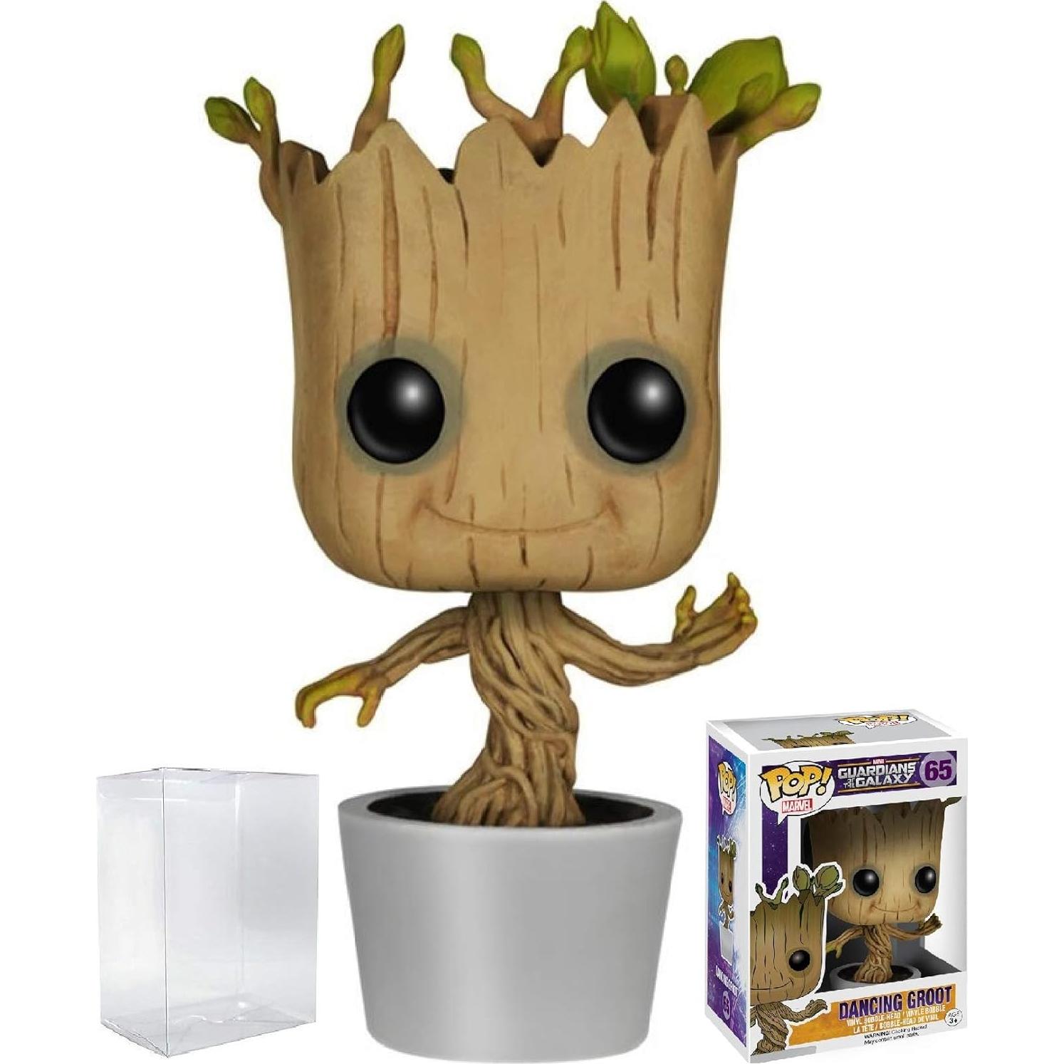 Figura Funko Pop Groot Bailarín Marvel 9.53 cm con Caja Protectora