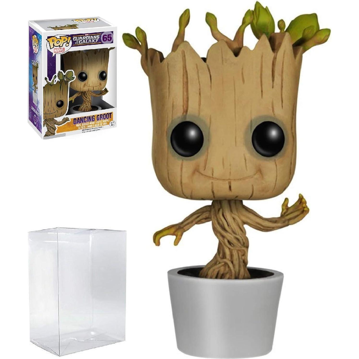 Figura Funko Pop Groot Bailarín Marvel 9.53 cm con Caja Protectora