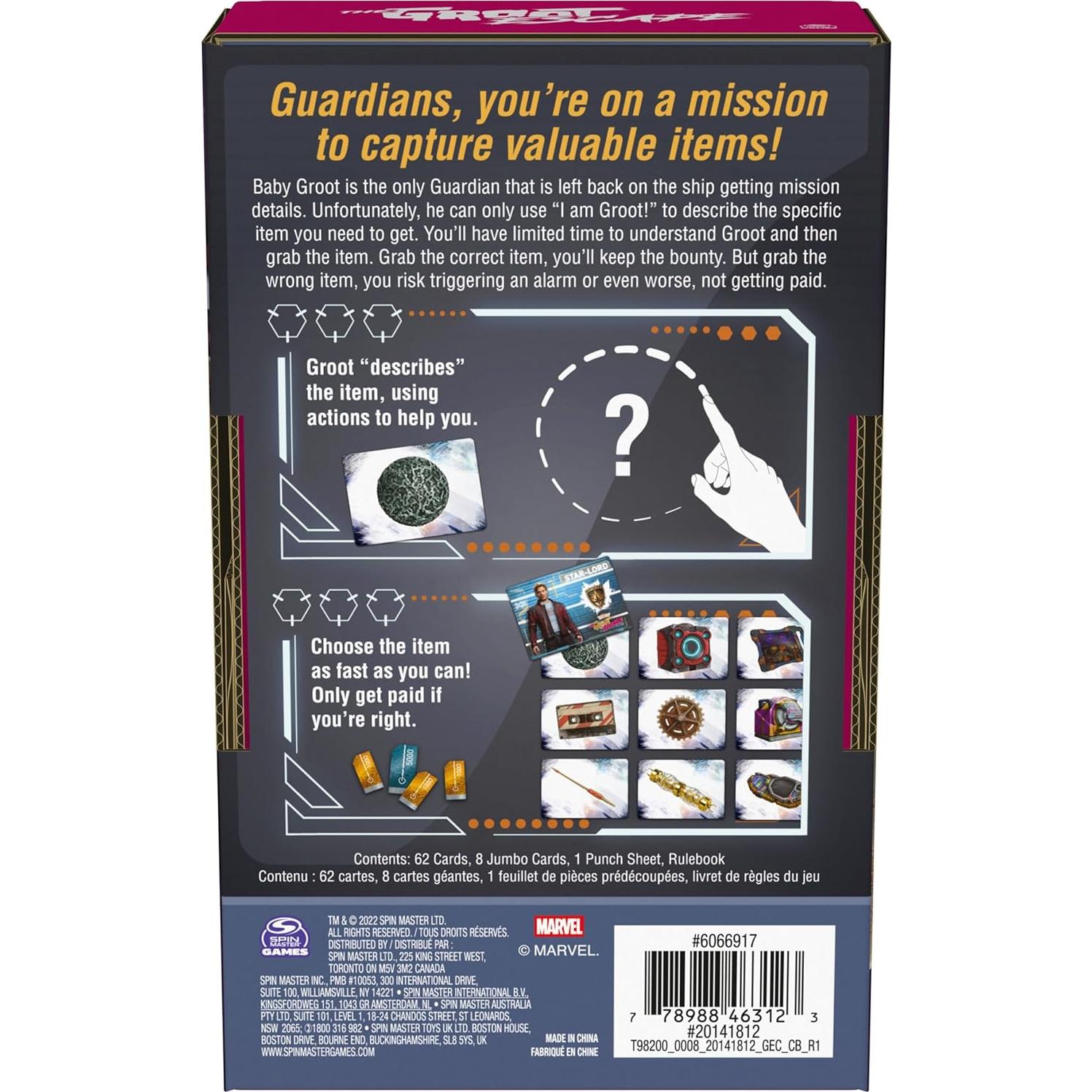 Juego de Cartas Spin Master Guardianes de la Galaxia Groot