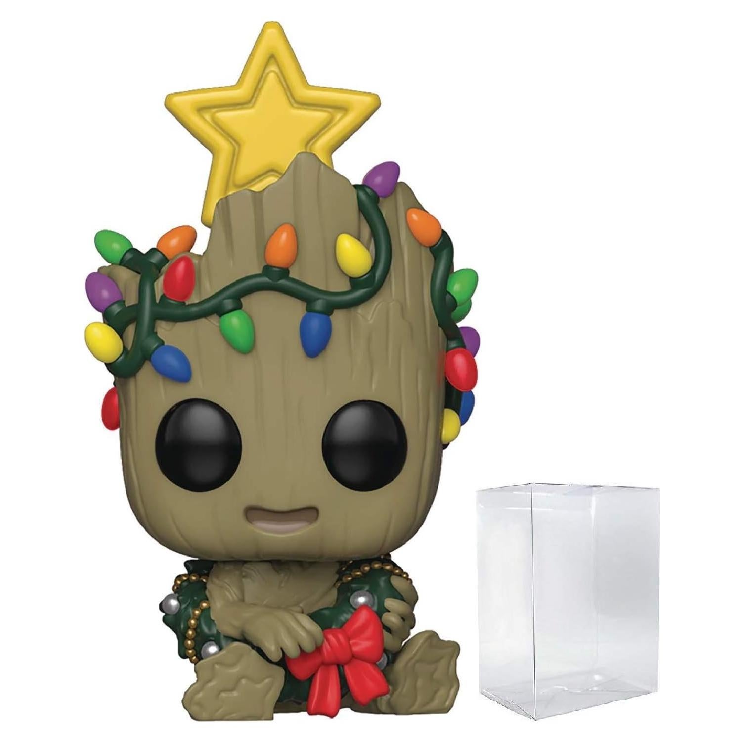 Figura de Vinilo Funko Pop Groot Infantil con Corona - Marvel