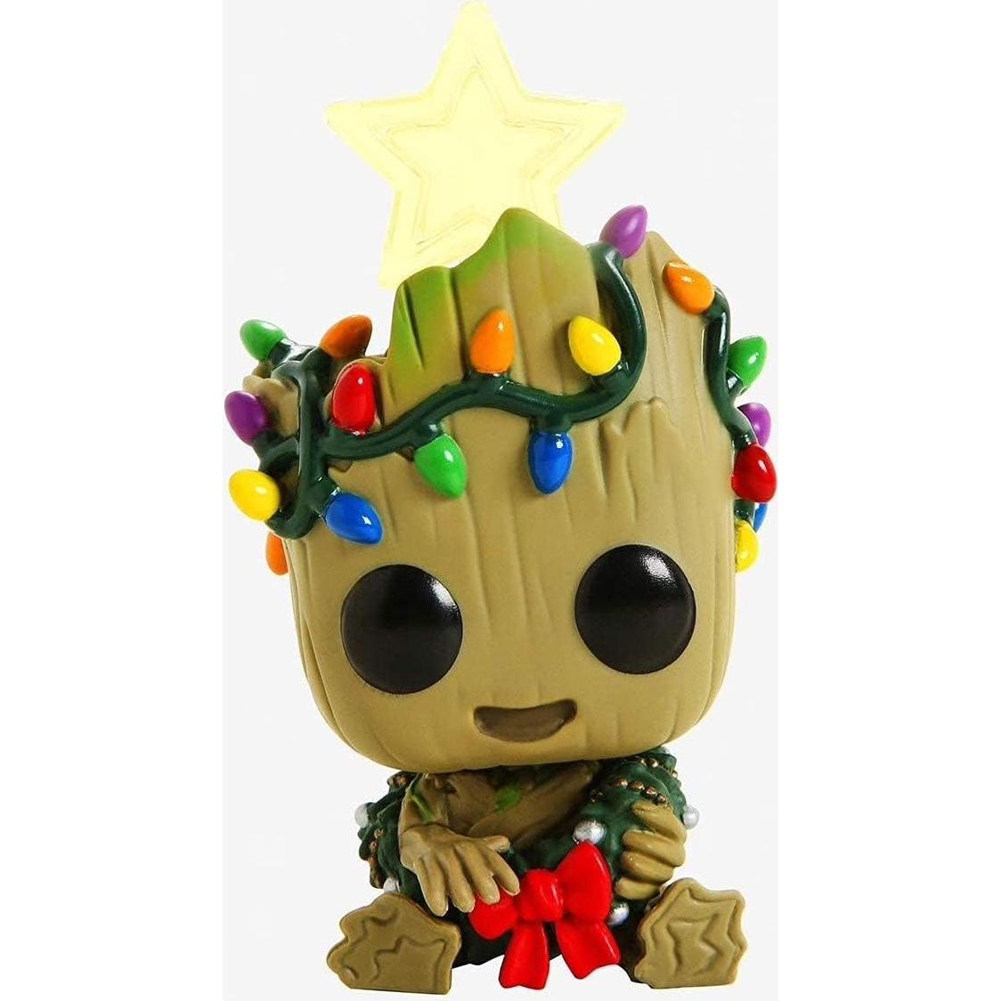 Figura de Vinilo Funko Pop Groot Infantil con Corona - Marvel