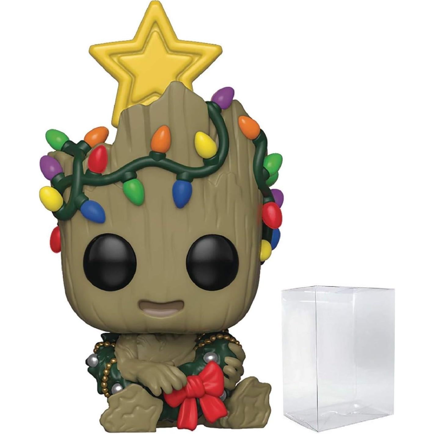 Figura de Vinilo Funko Pop Groot Infantil con Corona - Marvel
