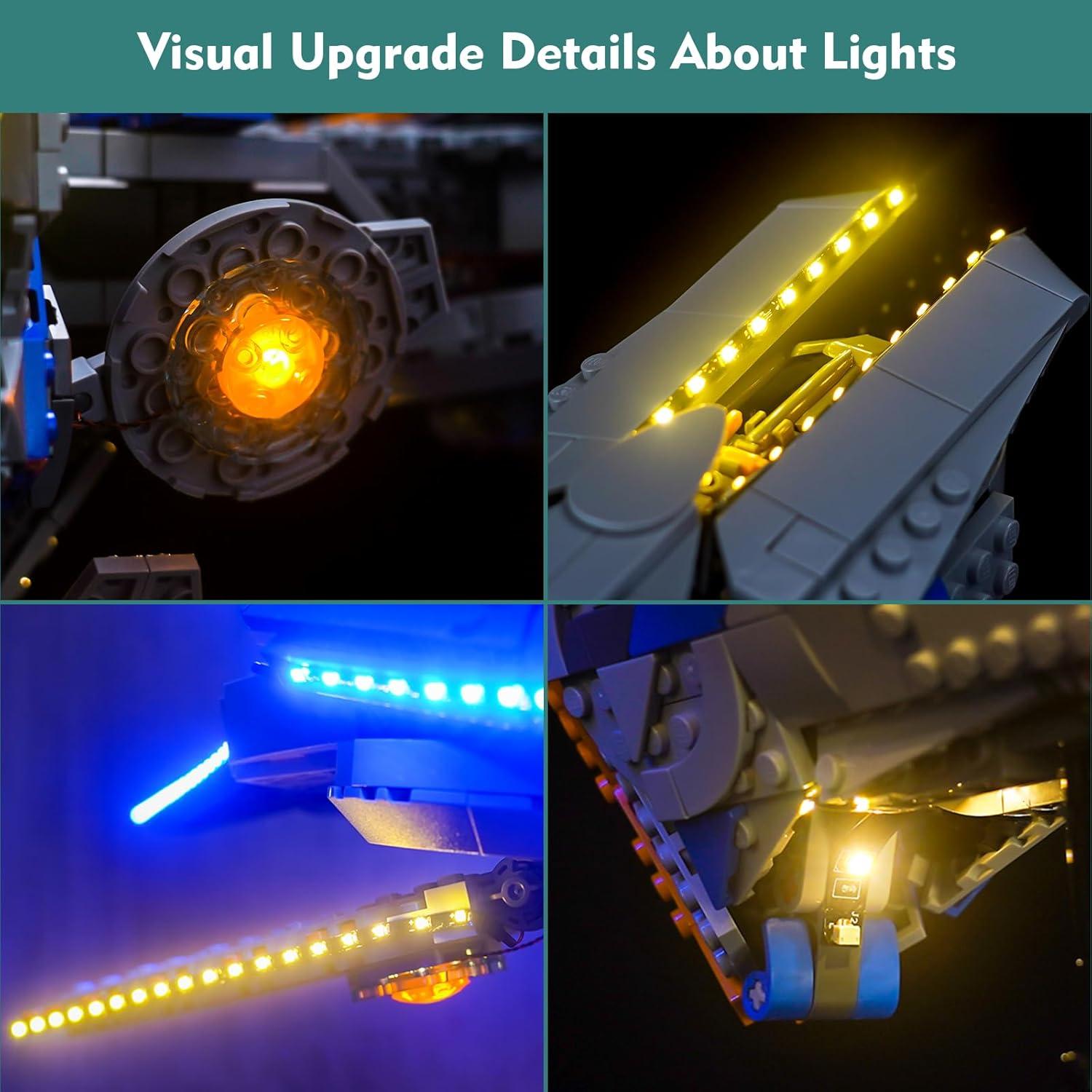 Kit de Luz LED LocoLee para LEGO 76286 Milano - Iluminación Creativa