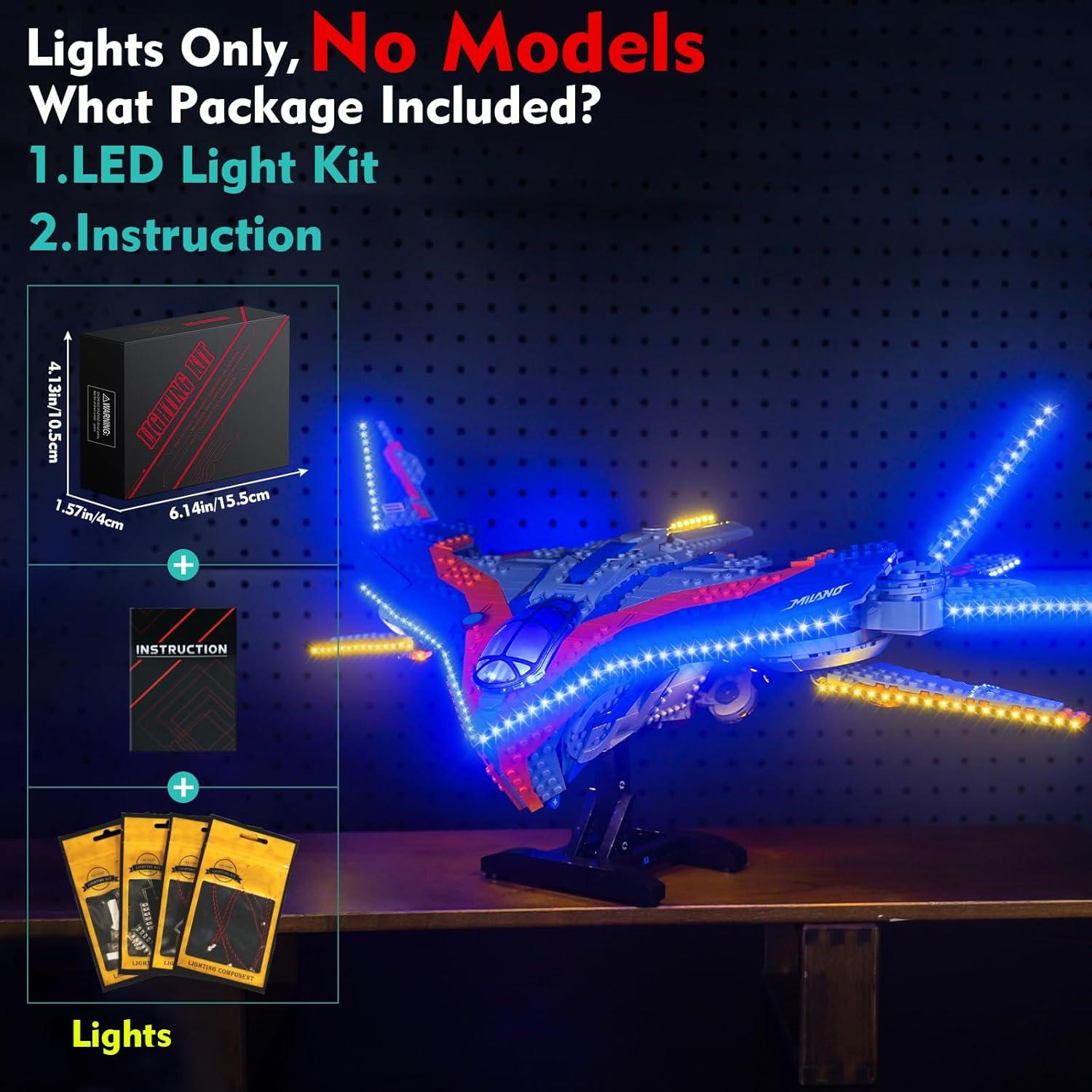 Kit de Luz LED LocoLee para LEGO 76286 Milano - Iluminación Creativa