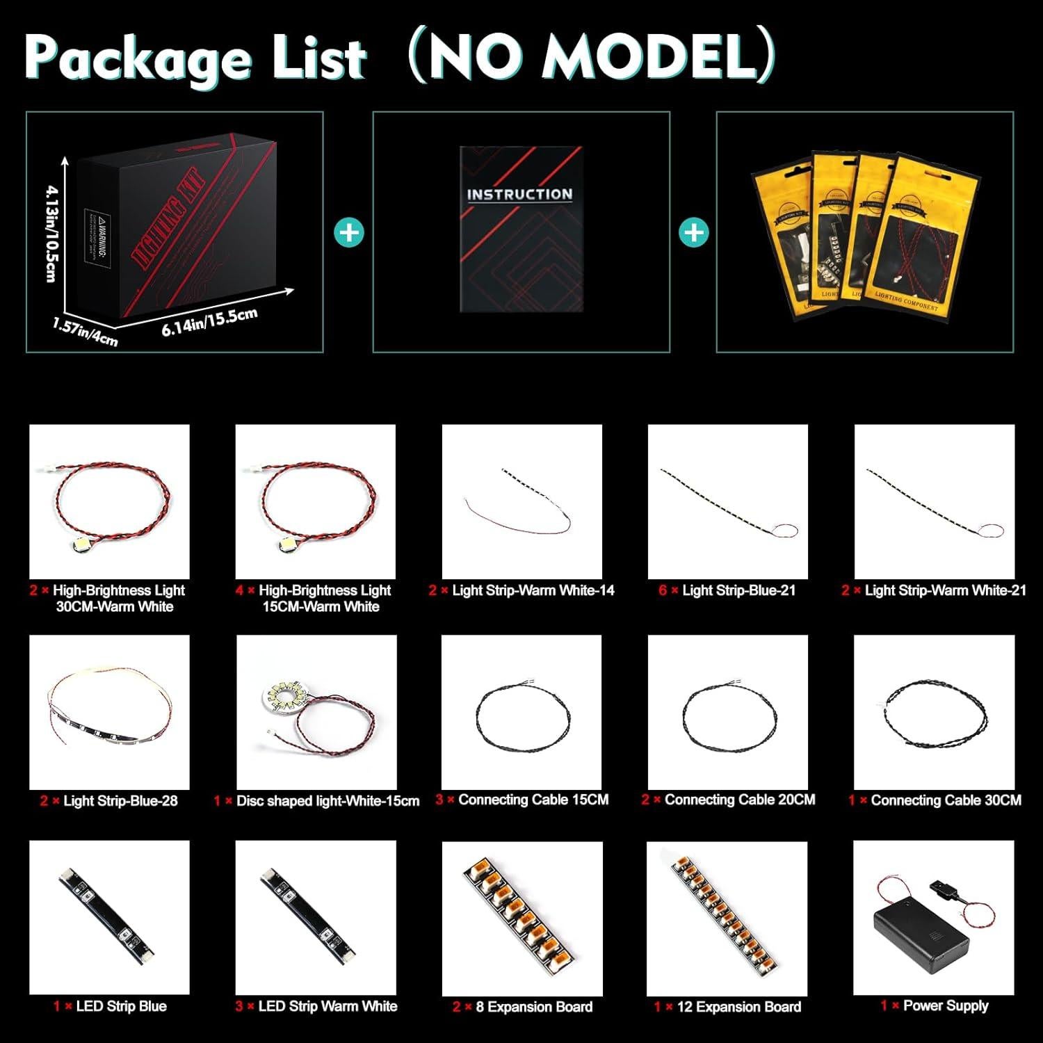 Kit de Luz LED LocoLee para LEGO 76286 Milano - Iluminación Creativa