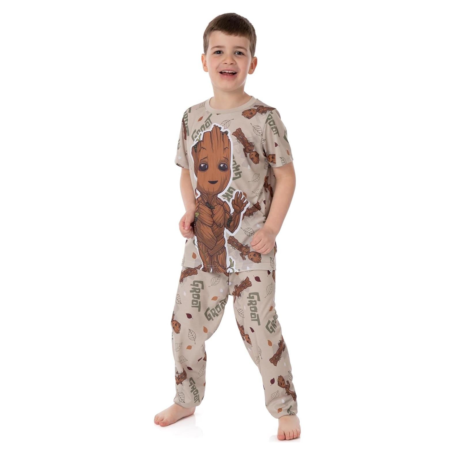 Pijamas para Niños Marvel I am Groot Beige 7-8 Años