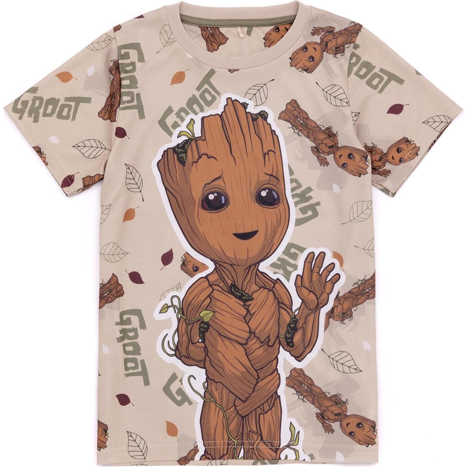 Pijamas para Niños Marvel I am Groot Beige 7-8 Años