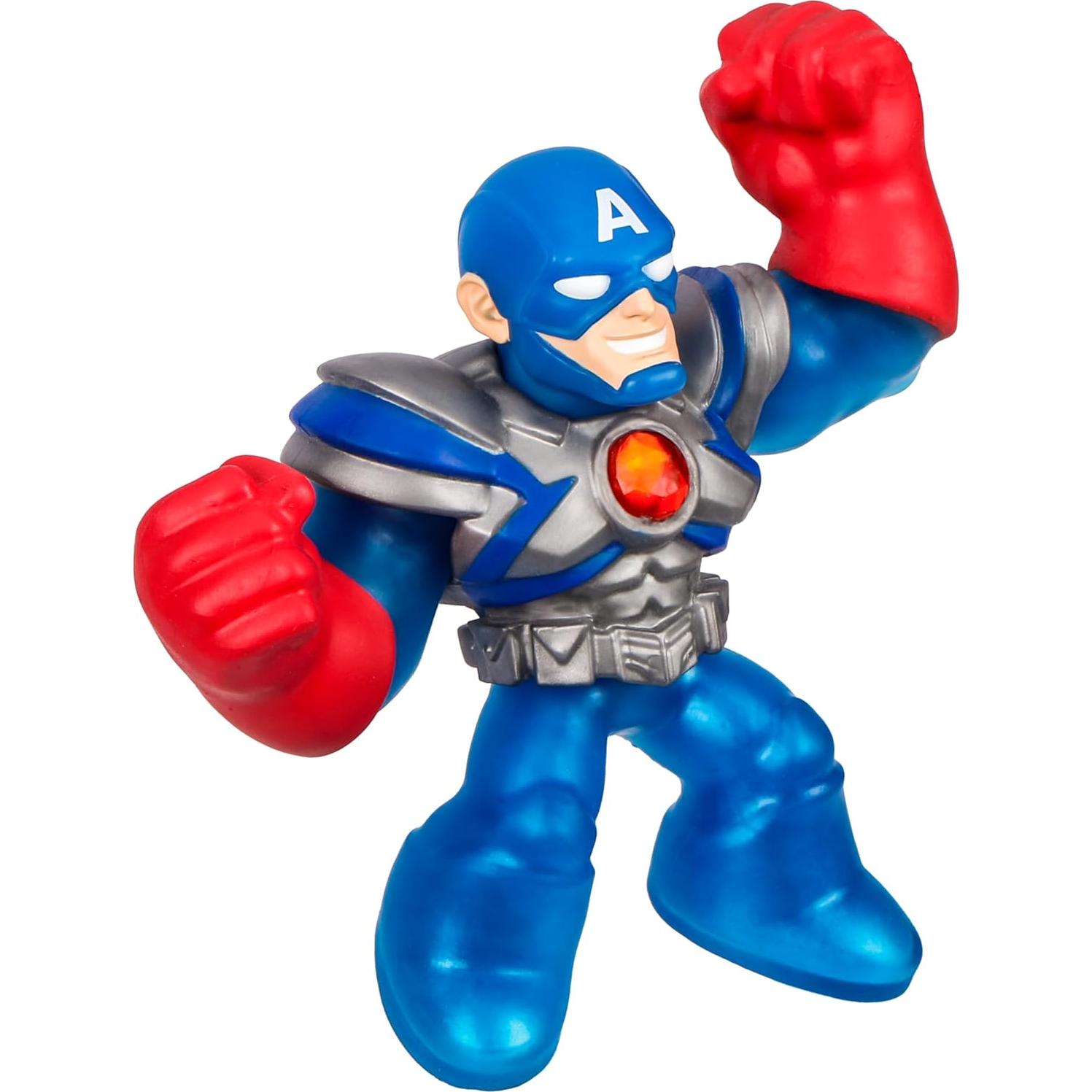 Figura de Acción Goo Jit Zu Capitán América Armadura Infinita 11.4 cm