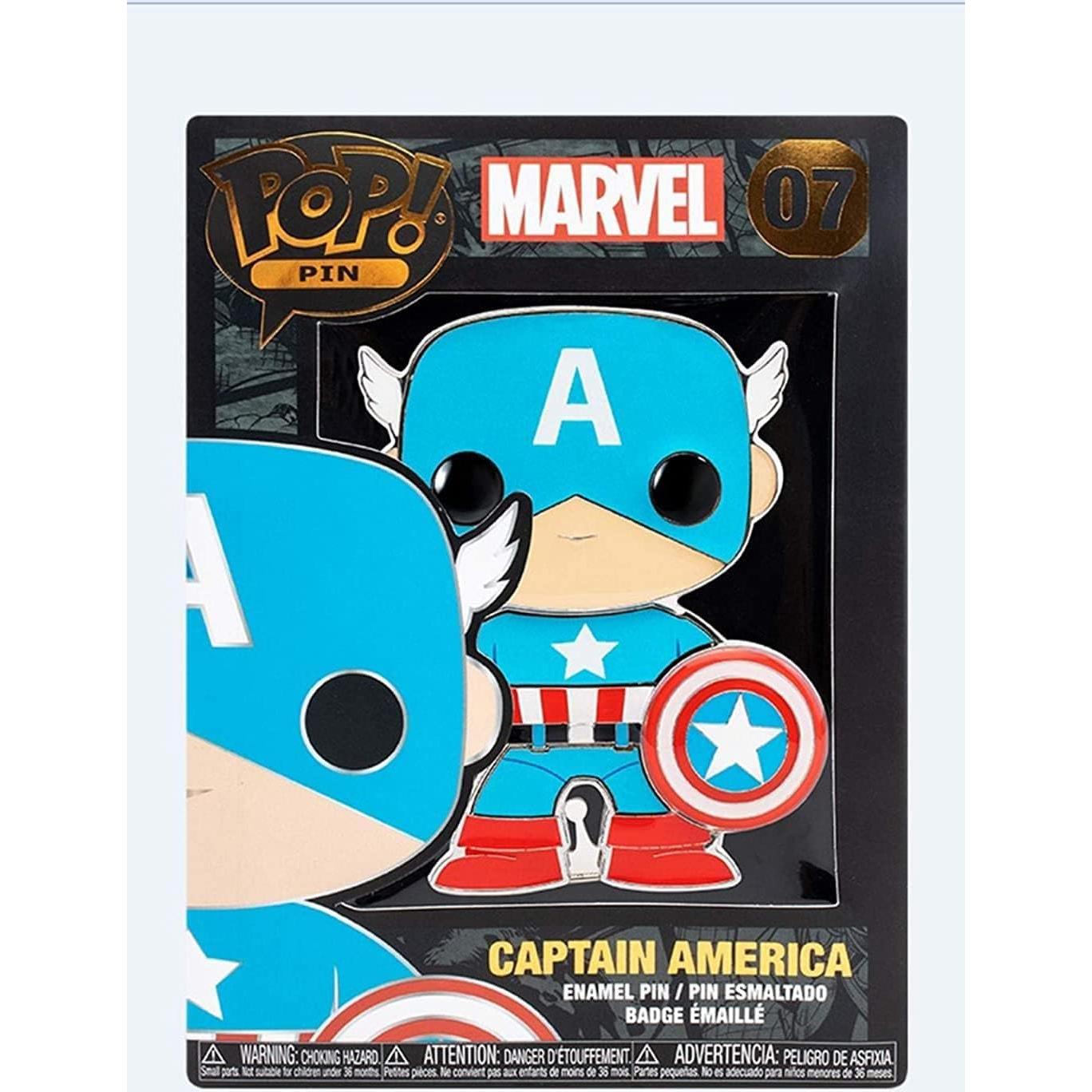 Pin Pop! Marvel Capitán América Funko 9.5 cm