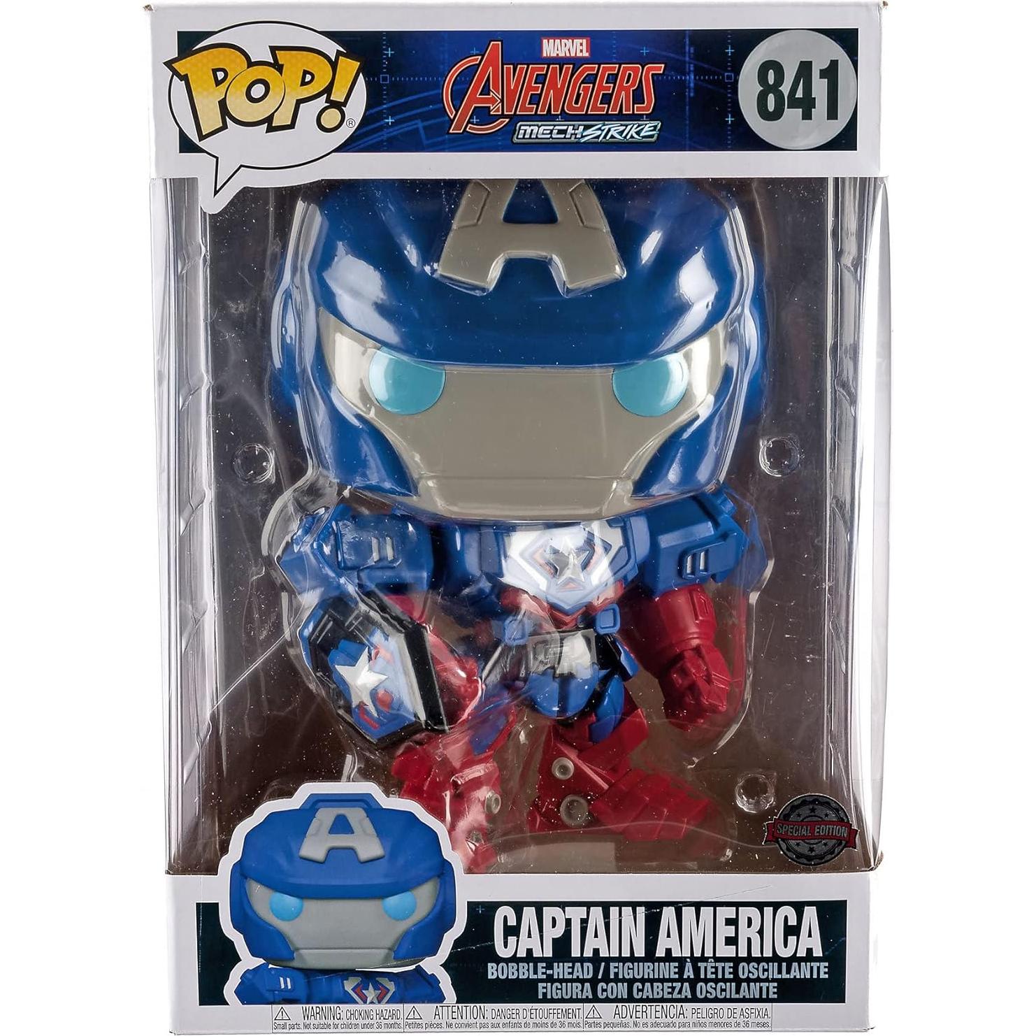 Figura Jumbo Capitán América Mecha Funko POP! 25 cm