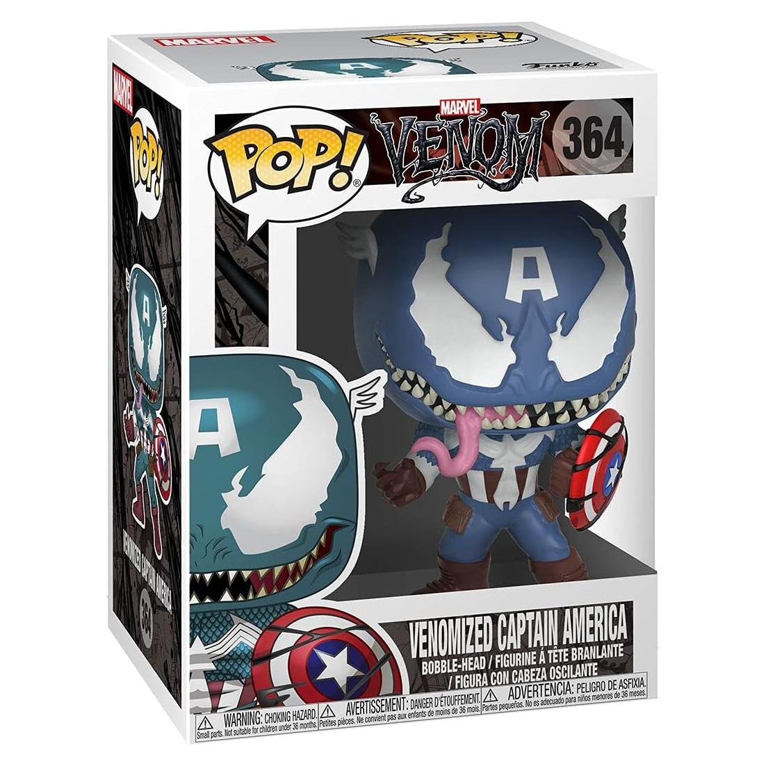 Funko POP Marvel Venom Capitán América 12.7 cm Edición Limitada