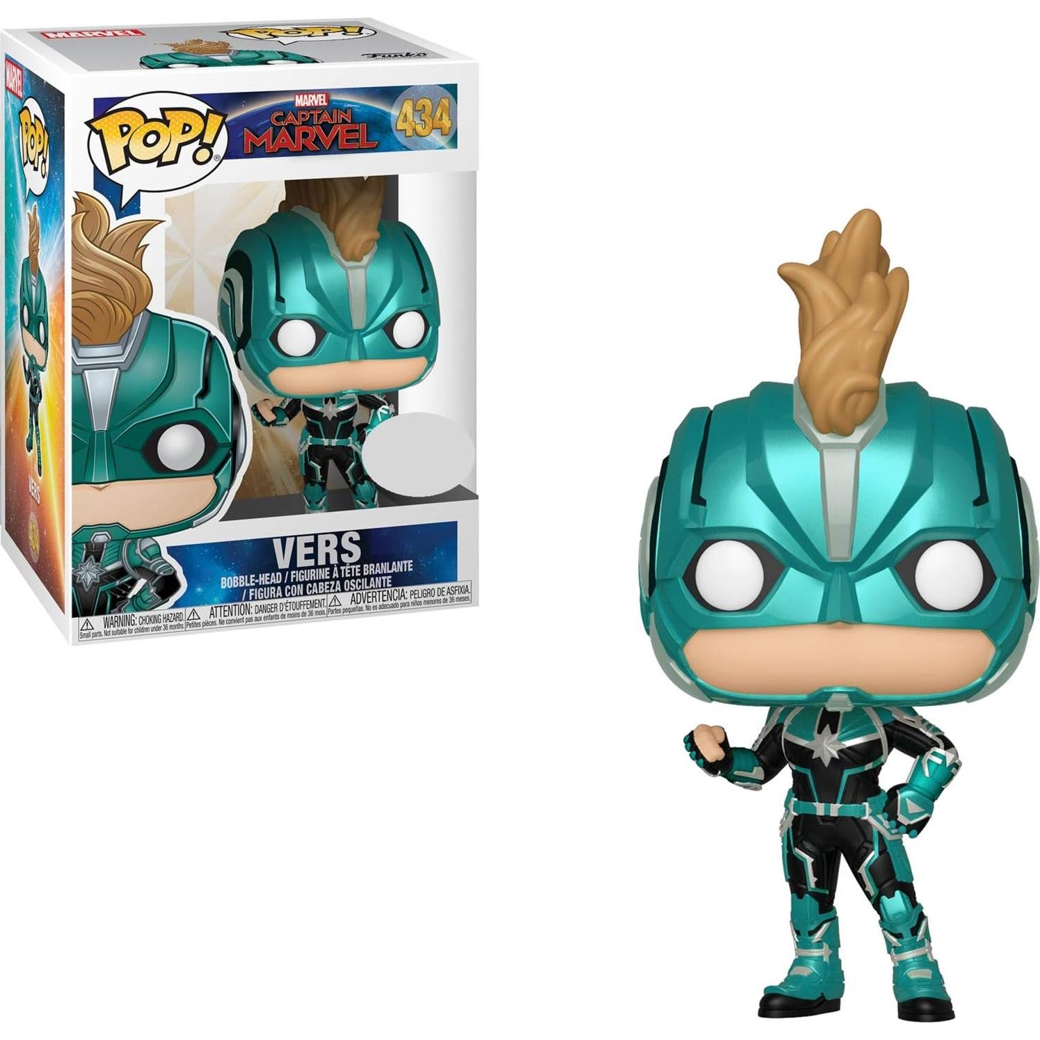 Figura Funko Pop Capitán Marvel Vers 9.5cm Vinilo #434