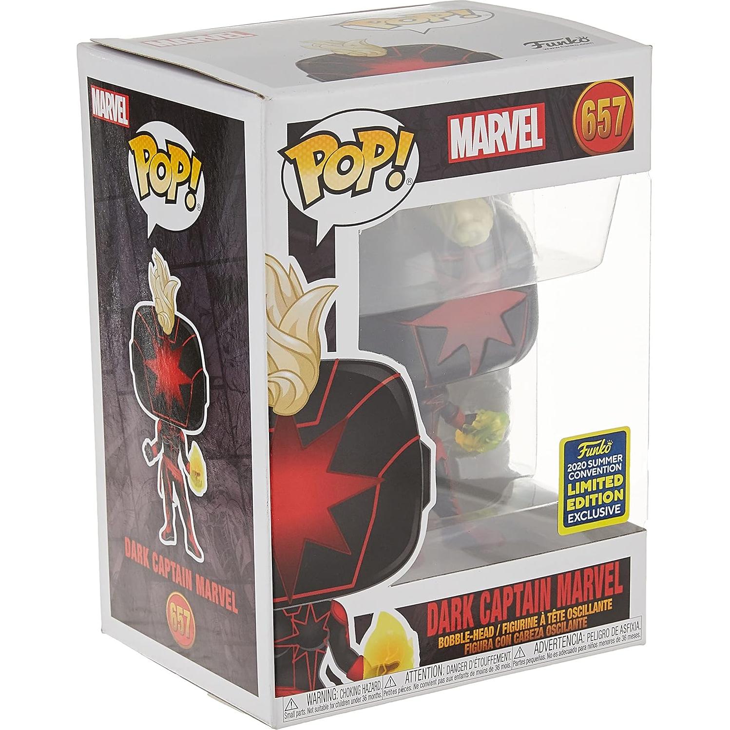 Funko Pop! Capitán Marvel Oscuro 9.53 cm Exclusivo Convención