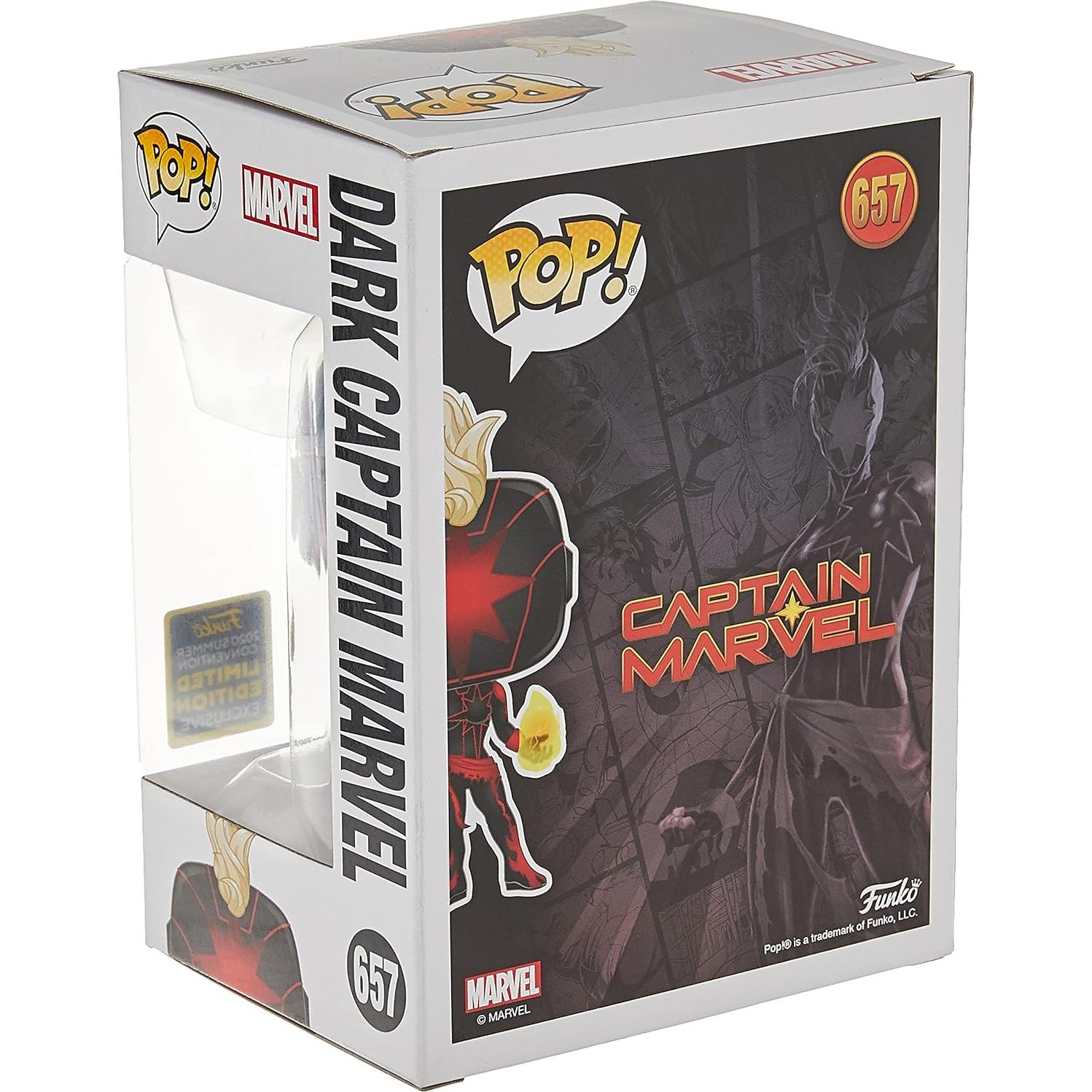 Funko Pop! Capitán Marvel Oscuro 9.53 cm Exclusivo Convención