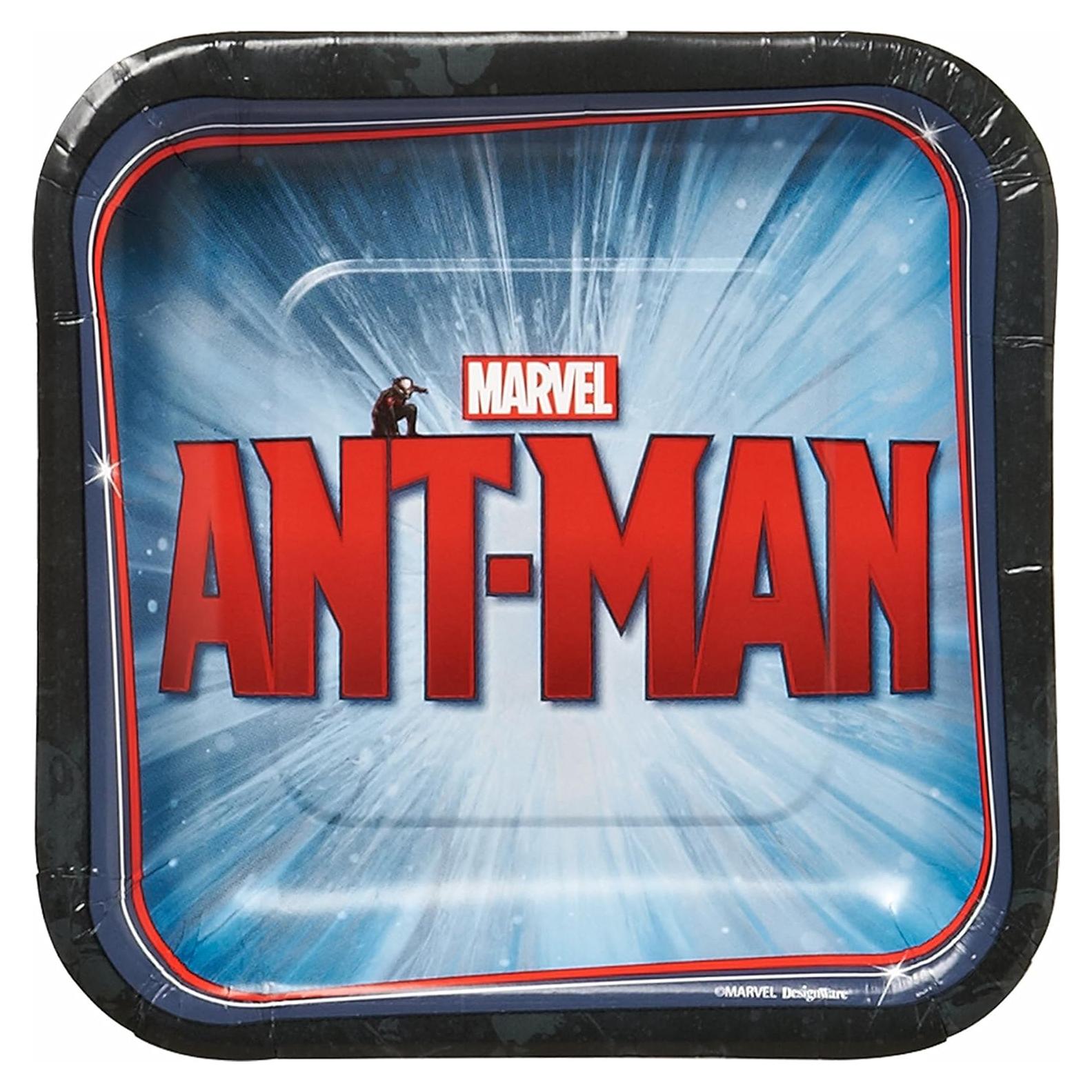 Platos de Postre de Papel Ant-Man American Greetings 8 Unidades