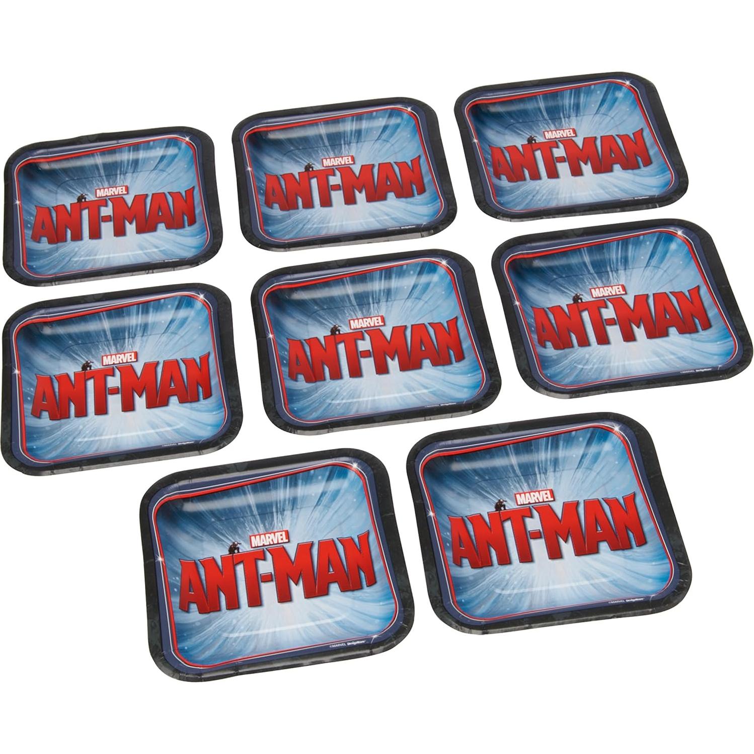 Platos de Postre de Papel Ant-Man American Greetings 8 Unidades