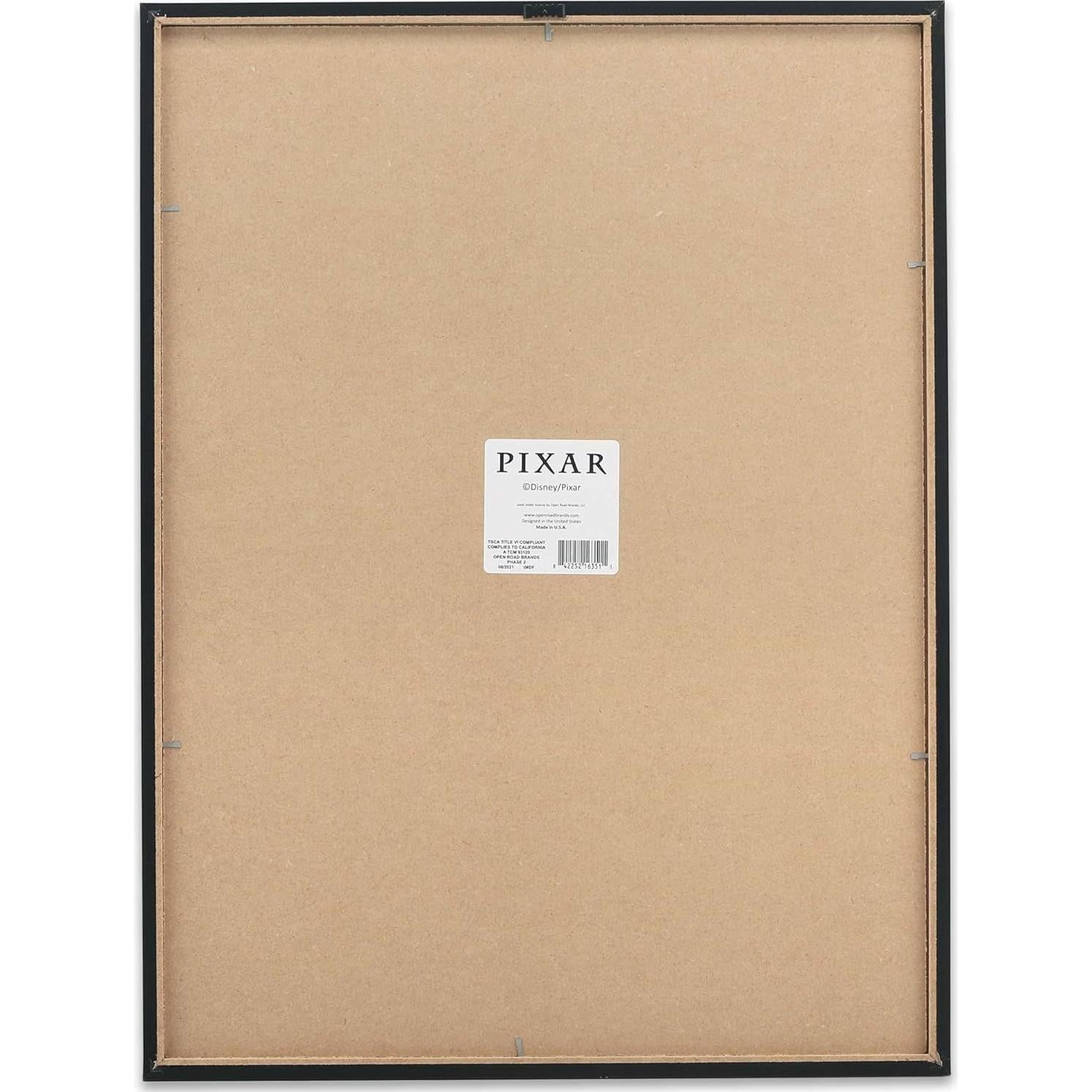 Decoración de Pared de Madera Pixar - Arte enmarcado 60.7x41.3 cm