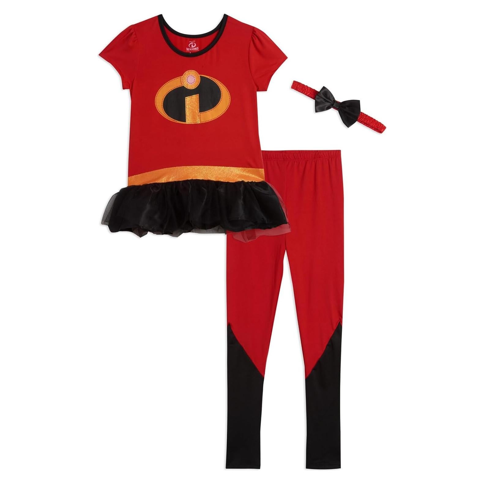 Conjunto de Cosplay Disney Incredibles 3 Piezas Niñas 2T