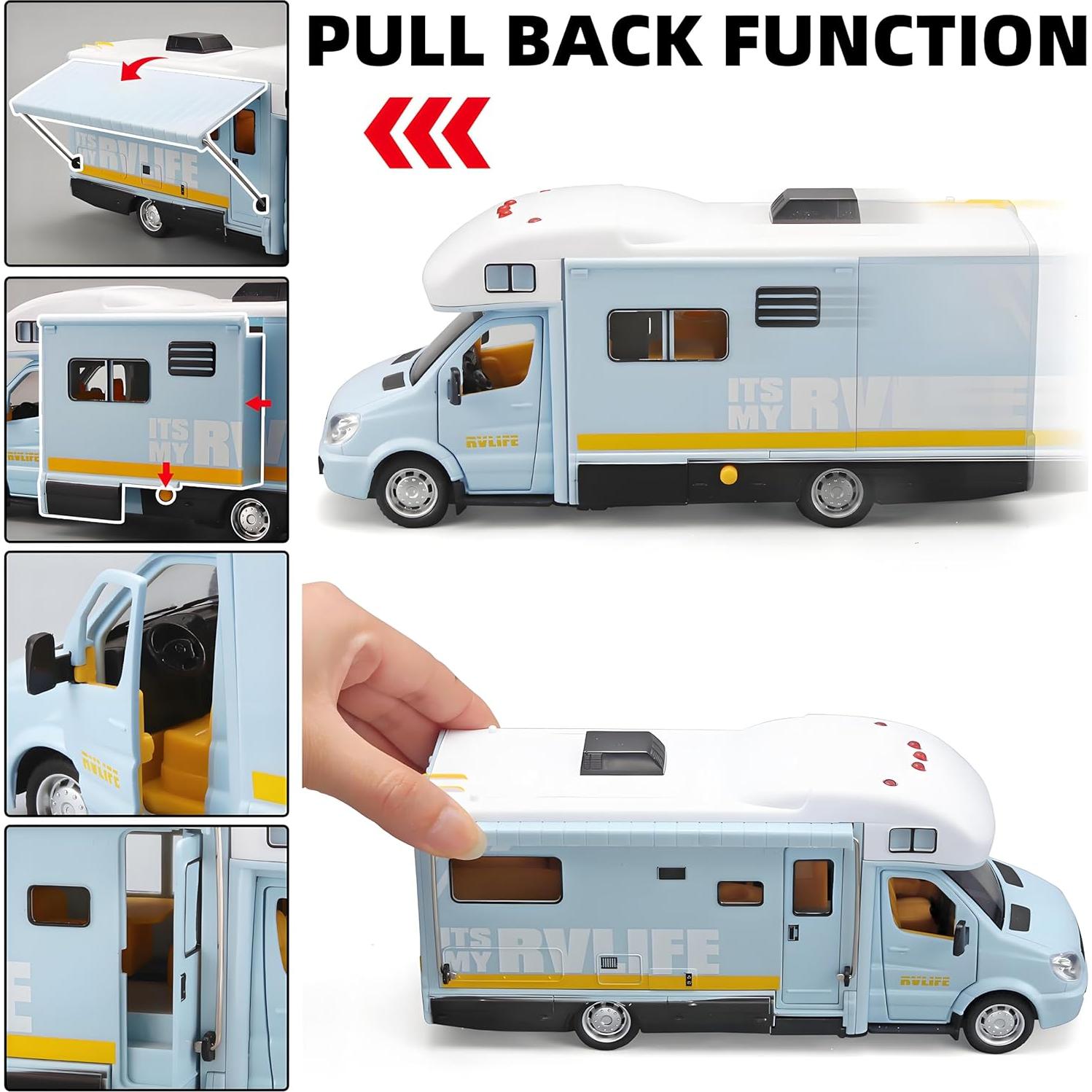 Caravana de Juguete NOVAFUSION con Luz y Sonido - Azul