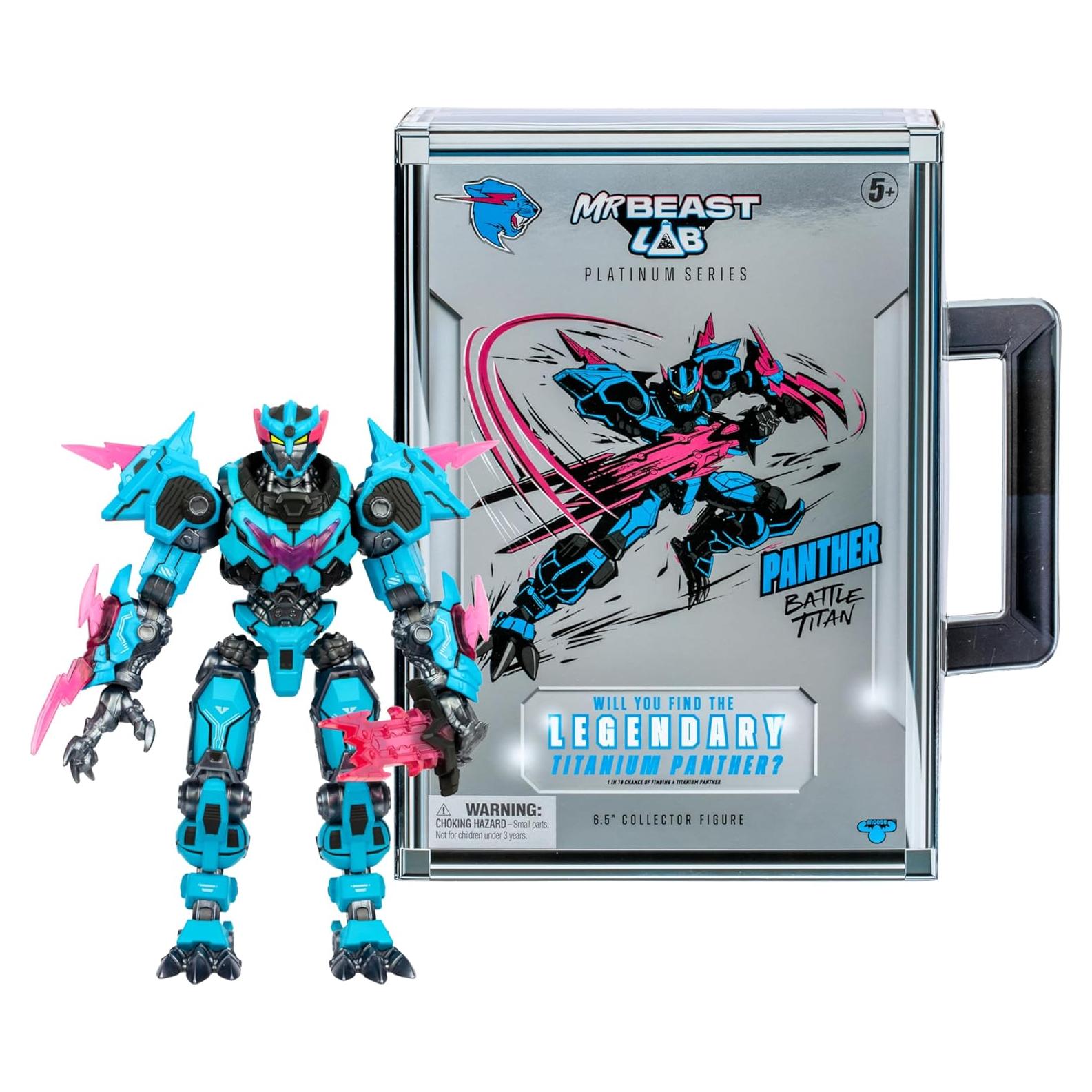 Figura Coleccionista Titan de Batalla Panther MrBeast Lab 16.5cm