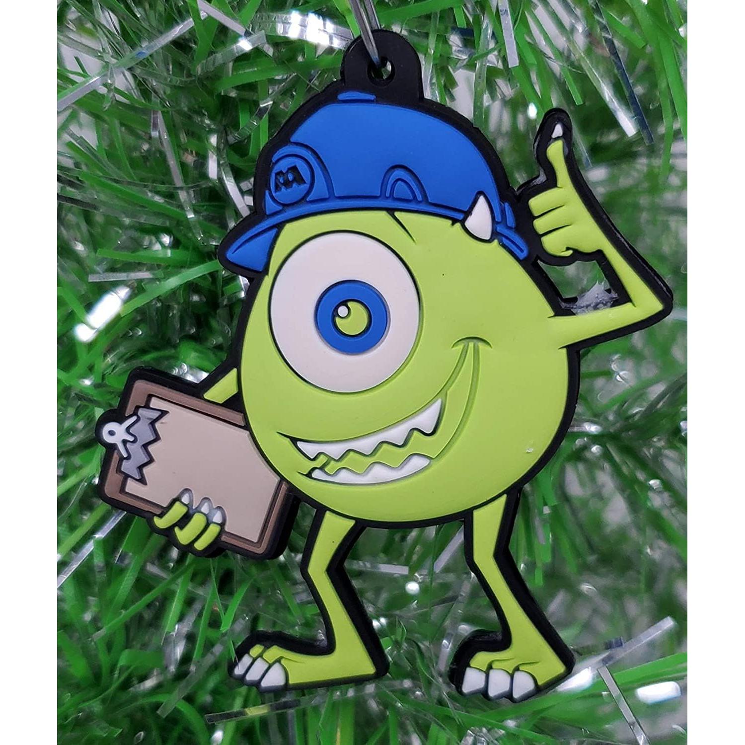 Conjunto de Adornos Navideños Monsters Inc. Mike y Celia 5-7 cm