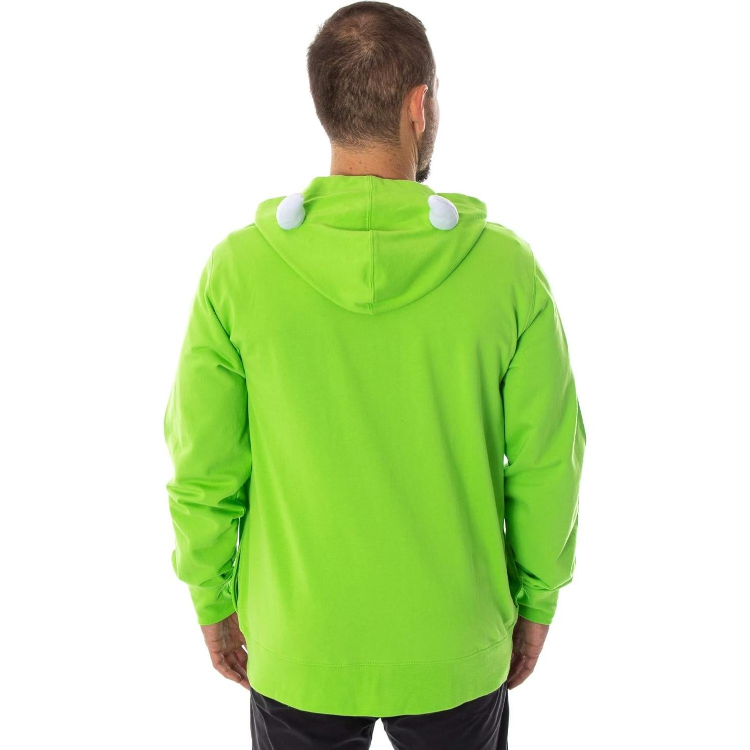 Sudadera con Cremallera 3D Mike Wazowski Disney Adulto Verde