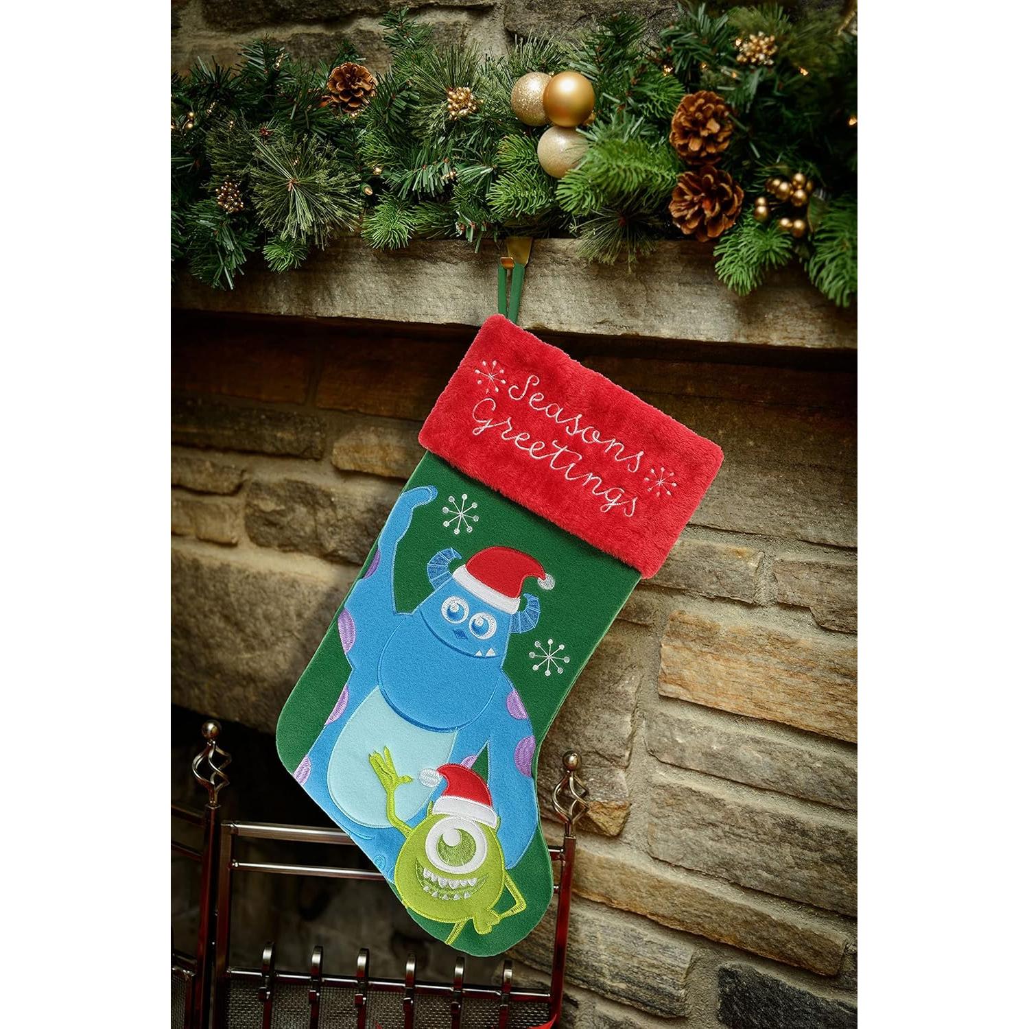 Calcetín de Navidad Ruz Monsters Inc. 50.8 cm Aplique Colorido