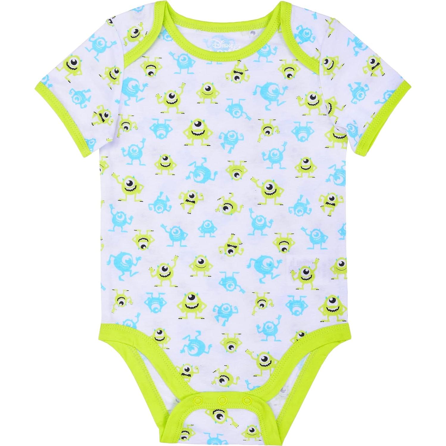 Conjunto Bebé Disney Monstruos Inc. Mike - 3 Piezas 0-3 Meses