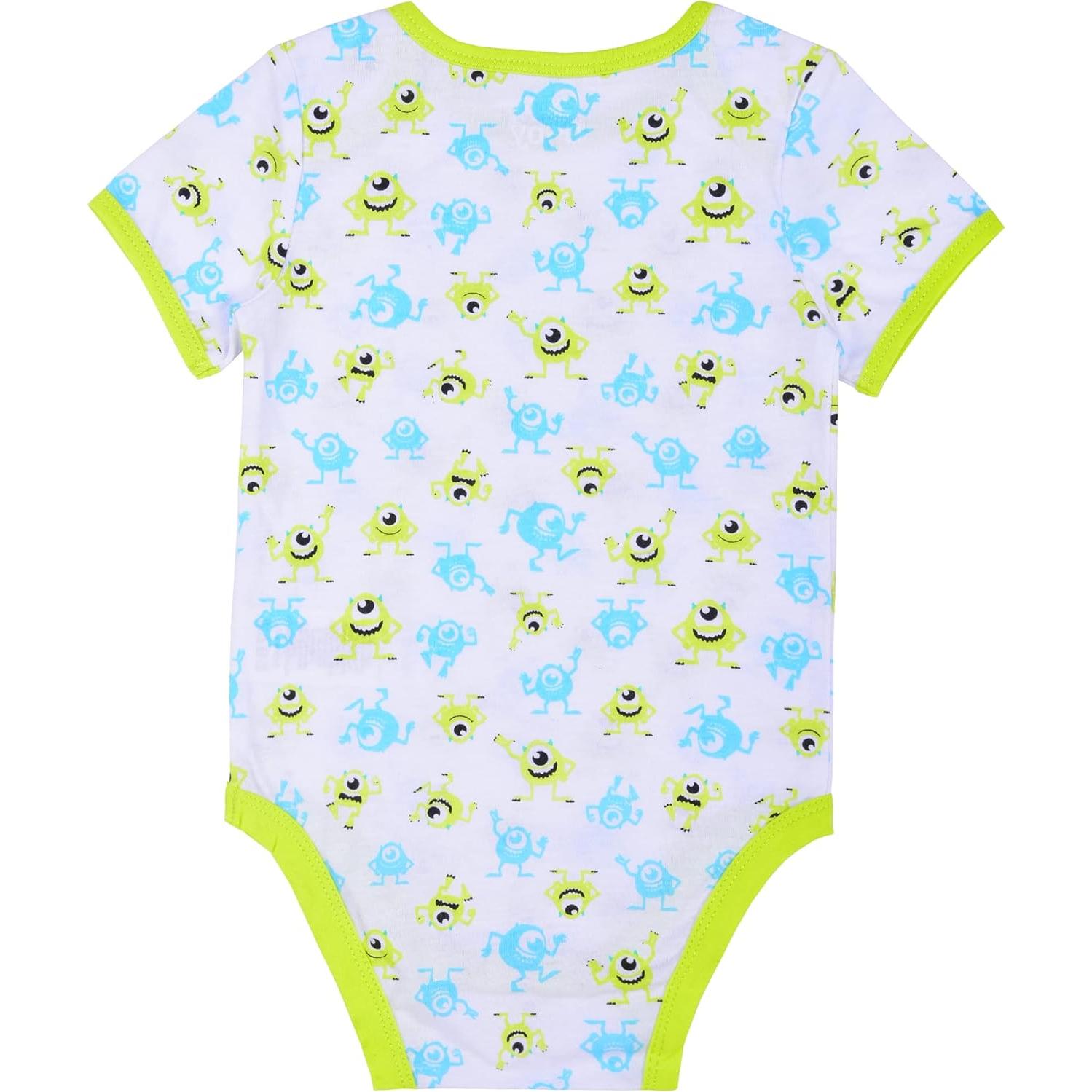 Conjunto Bebé Disney Monstruos Inc. Mike - 3 Piezas 0-3 Meses