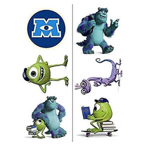 Tatuajes Temporales Disney Monsters University - 2 Hojas