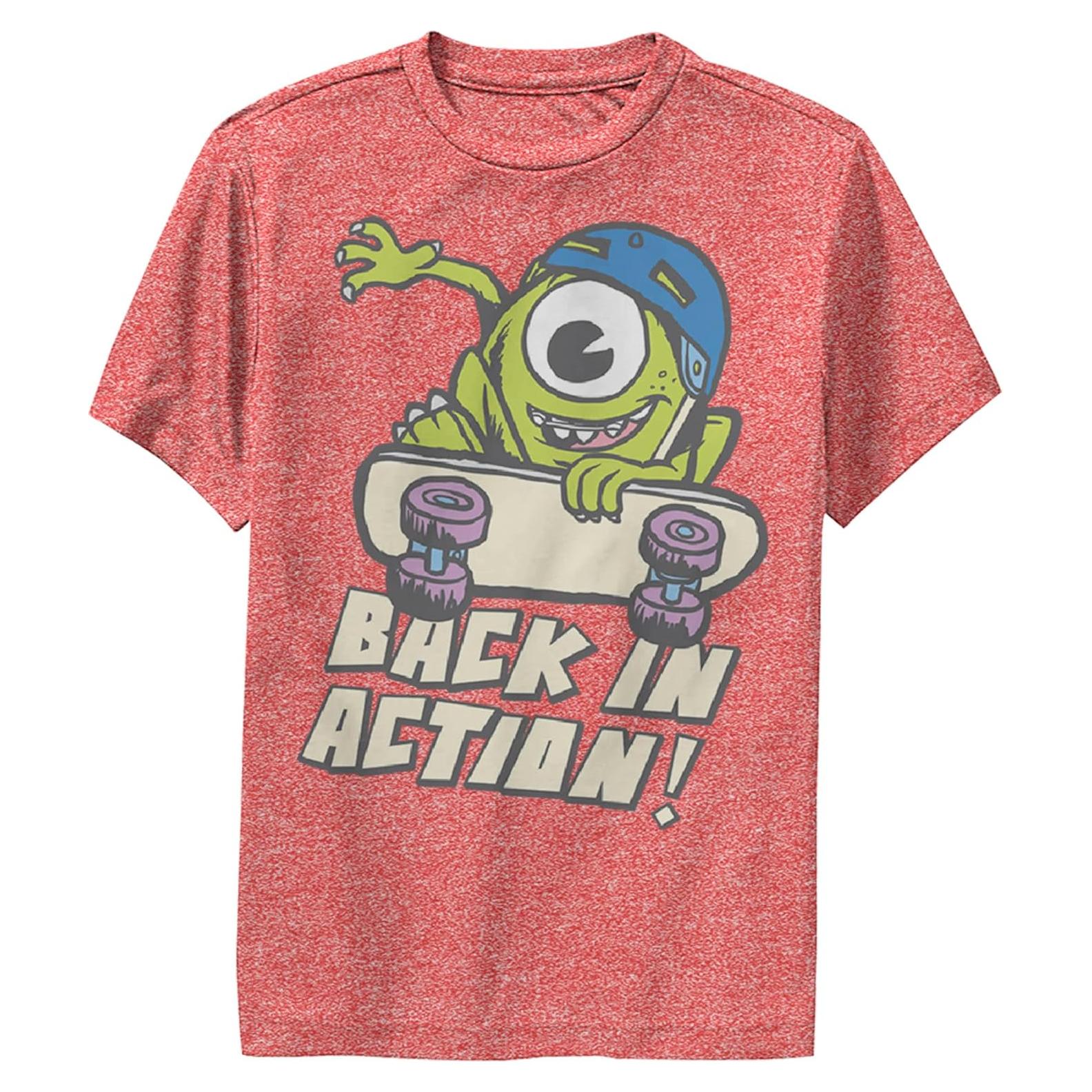 Camiseta de Manga Corta Niños Disney Pixar Monsters Inc Rojo
